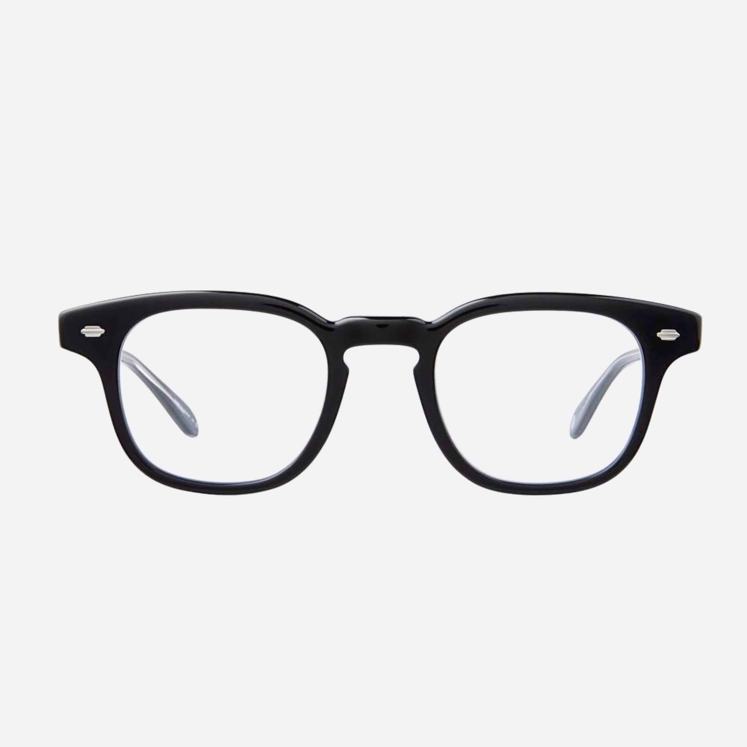 Garrett 47mm Leight Sherwood Black Squared Unisex Eyeglasses - Main View