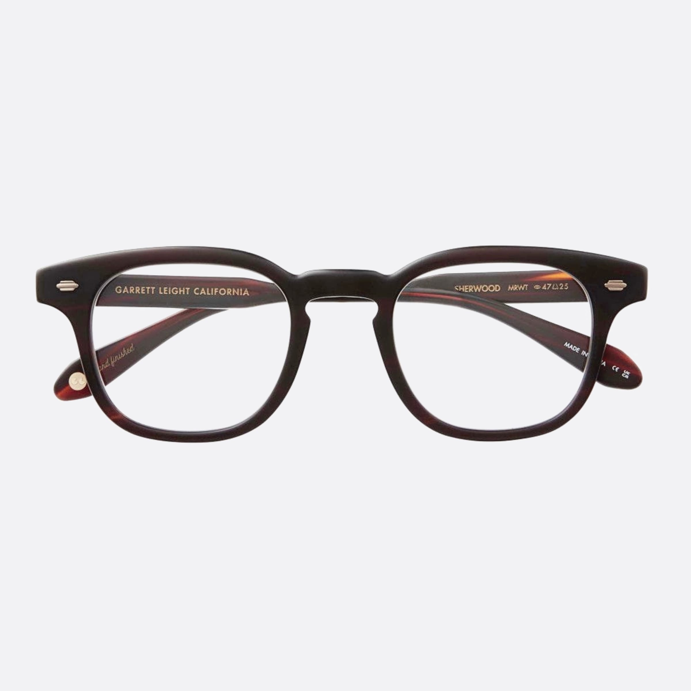 Garrett 44mm Leight Sherwood Mrwt Havana Squared Unisex Eyeglasses - Lifestyle Shot