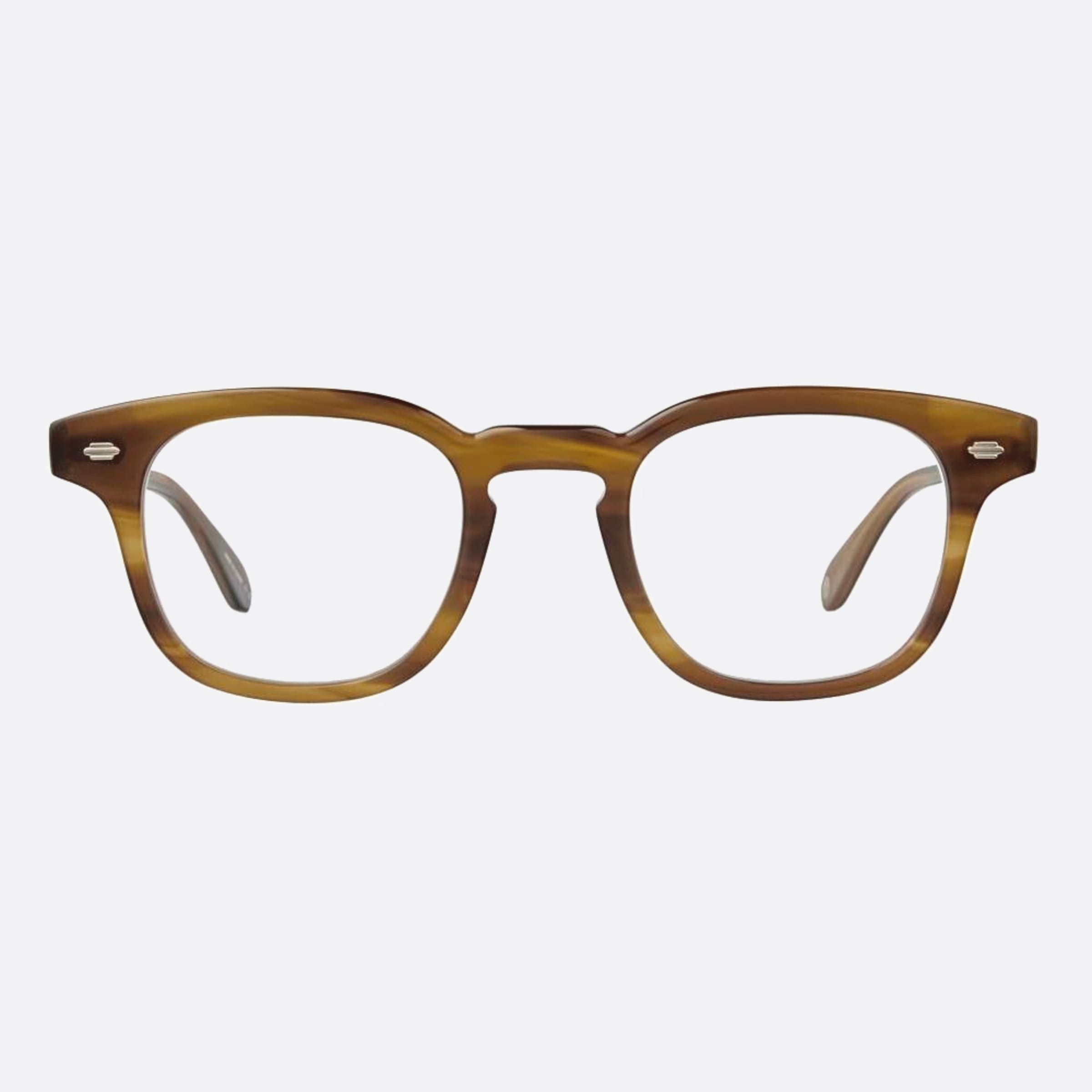 Garrett 47mm Leight Sherwood Brown Squared Unisex Eyeglasses - Main View