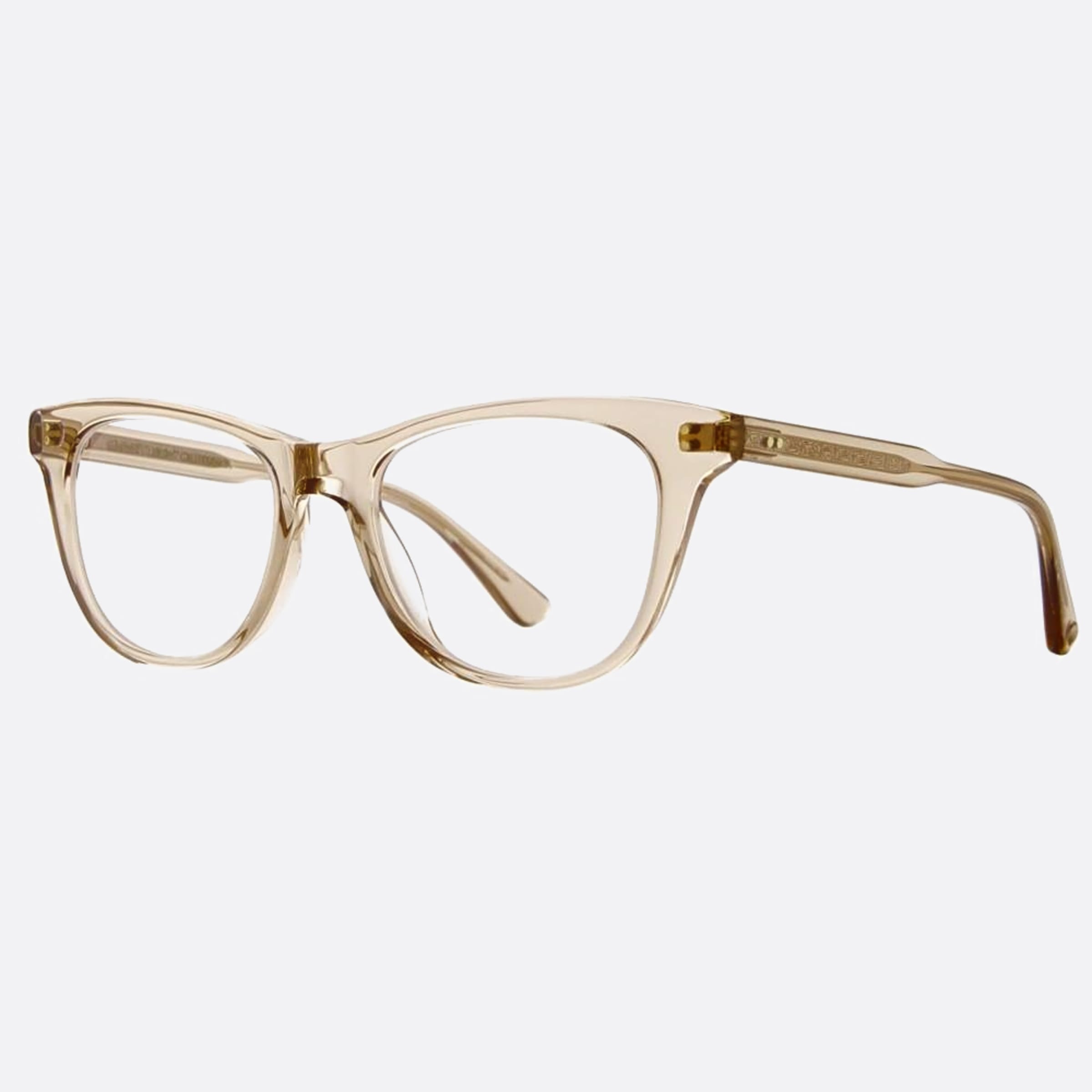 Garrett 47mm Leight Tia Jane Bre Brown Cat Eye Unisex Eyeglasses - Side View