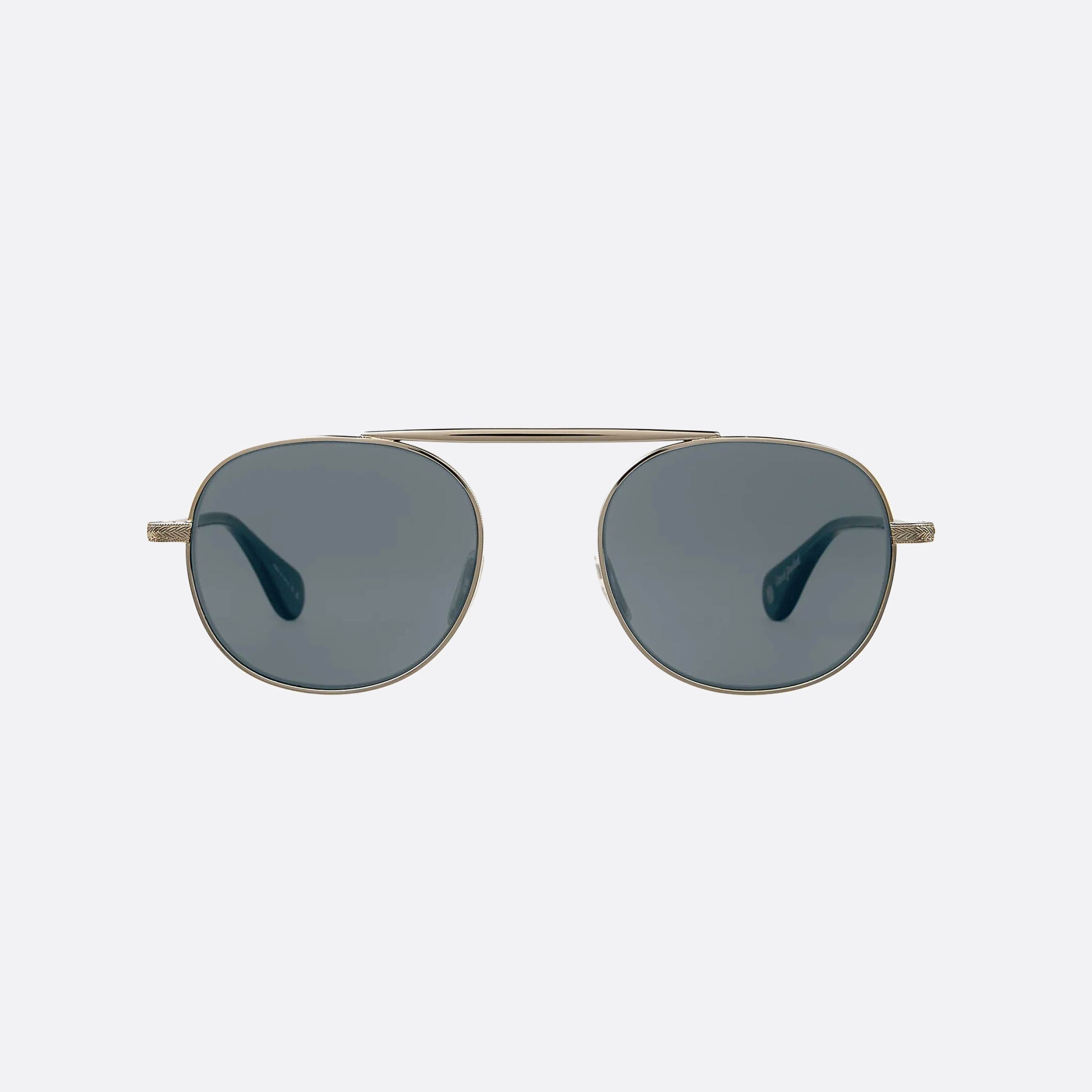 Garrett 49mm Leight Van Buren Sgy Silver Square Unisex Sunglasses - Side View