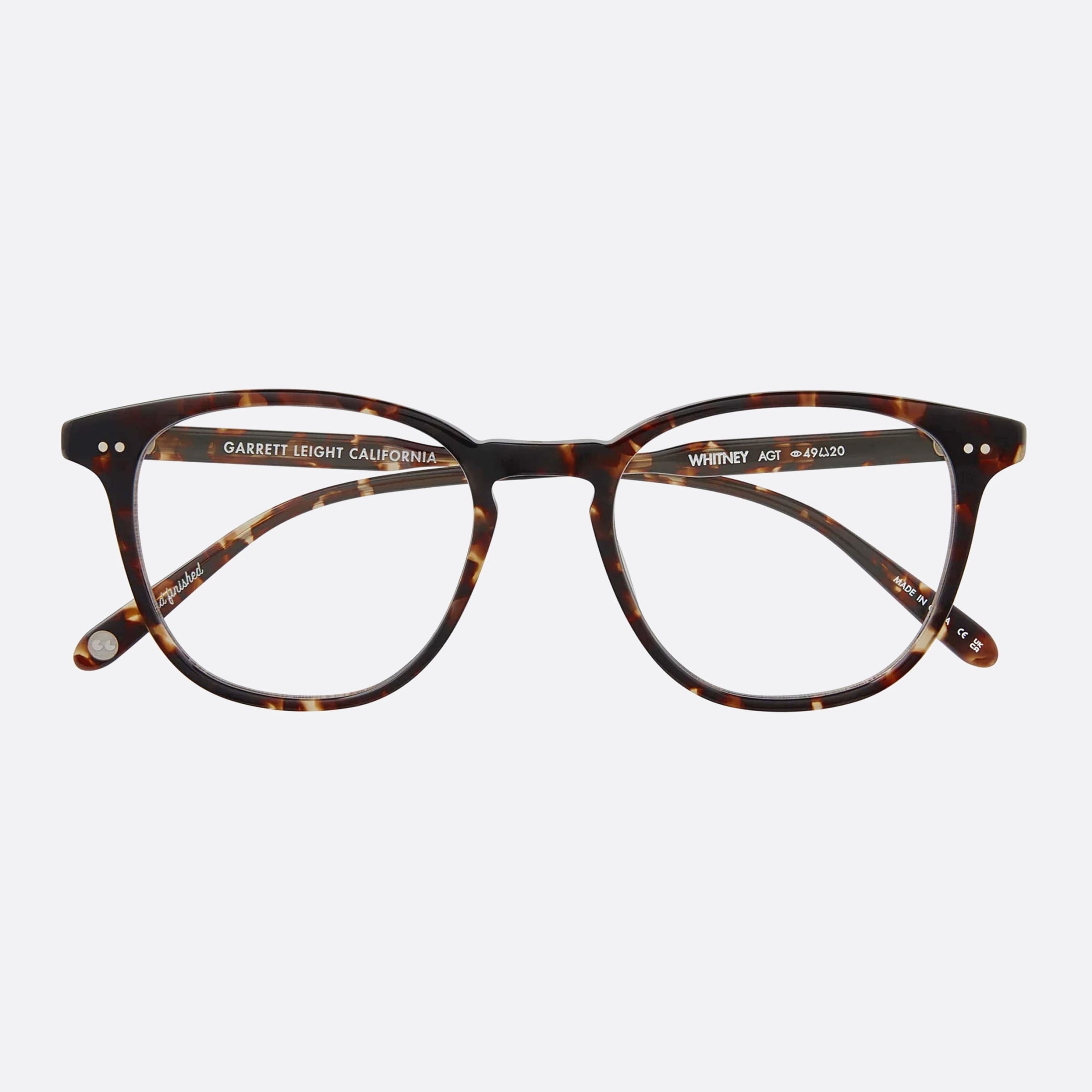 Garrett 49mm Leight Whitney Agt Tortoise Pantos Unisex Eyeglasses - Lifestyle Shot