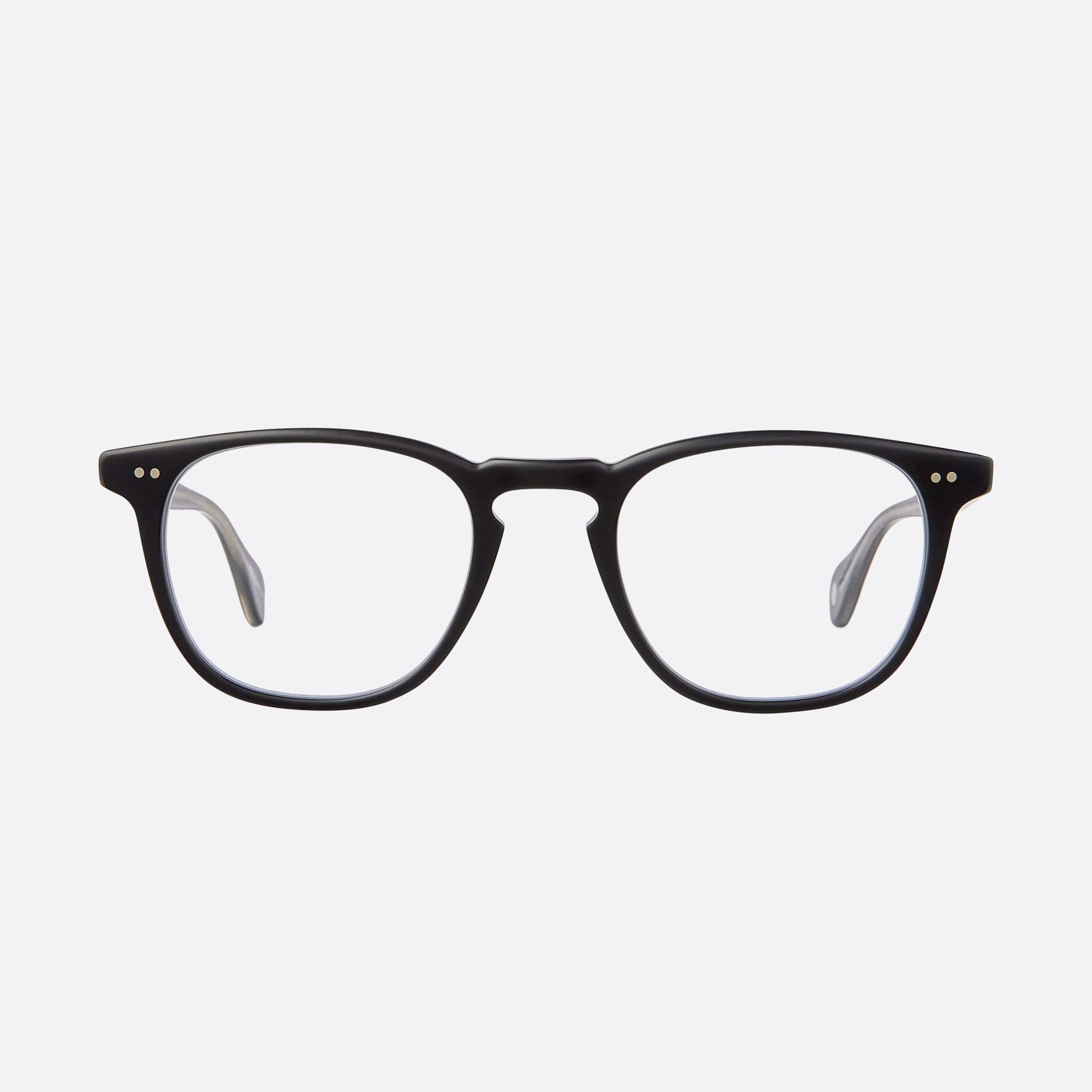 Garrett 47mm Leight Wilshire Mbk Black Squared Unisex Eyeglasses - Side View