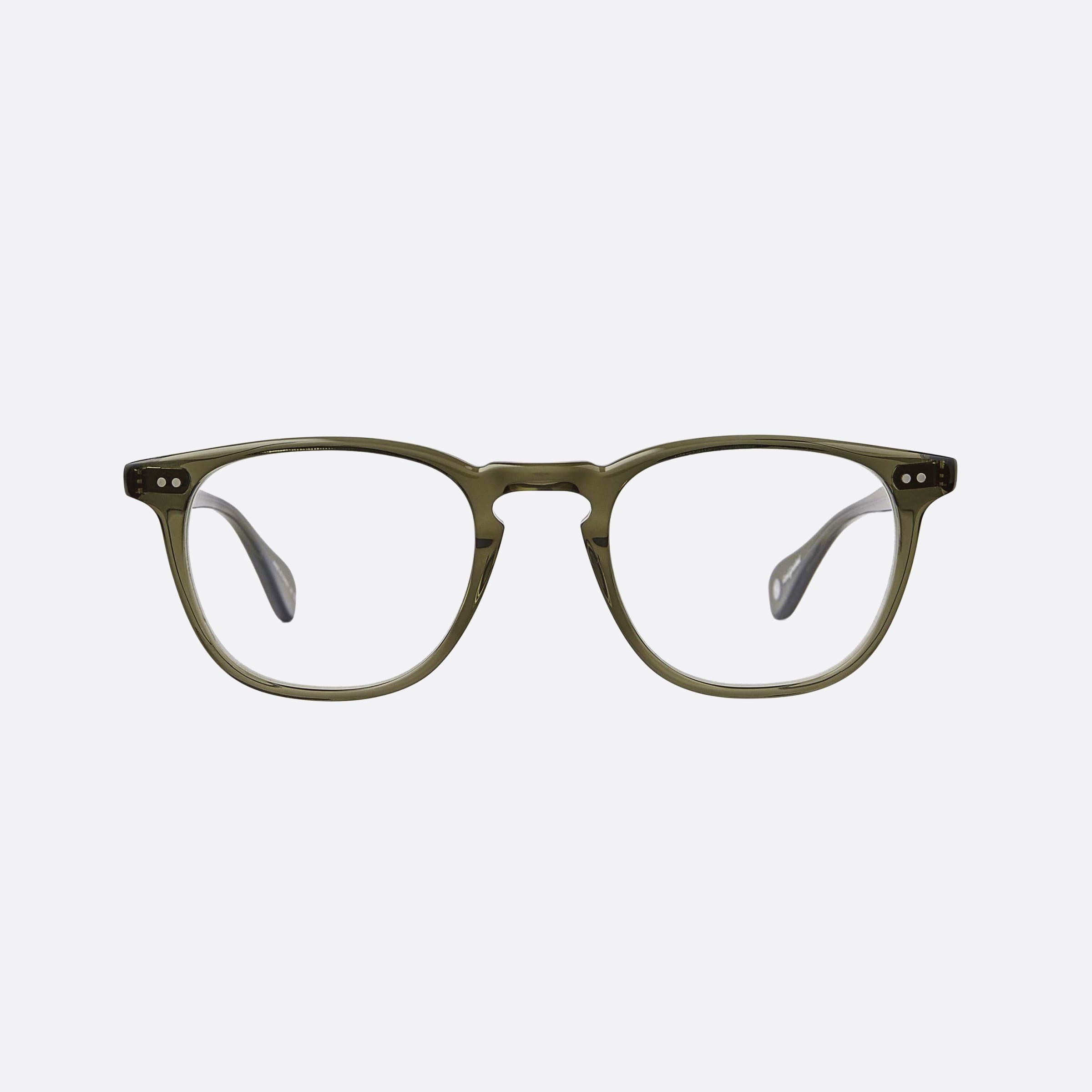 Garrett 47mm Leight Wilshire Wil Green Squared Unisex Eyeglasses - Side View