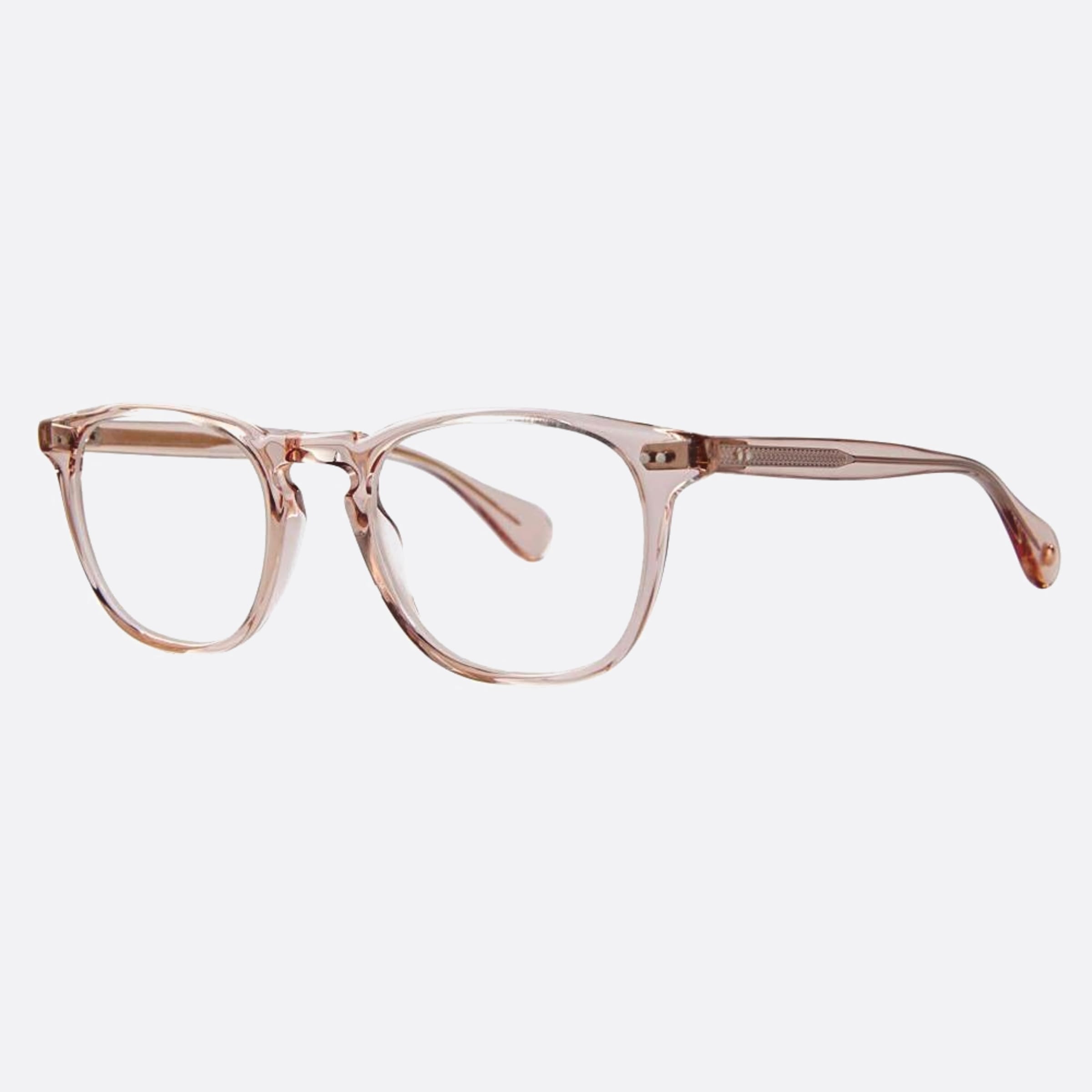Garrett 47mm Leight Wilshire Himslt Pink Squared Unisex Eyeglasses - Side View