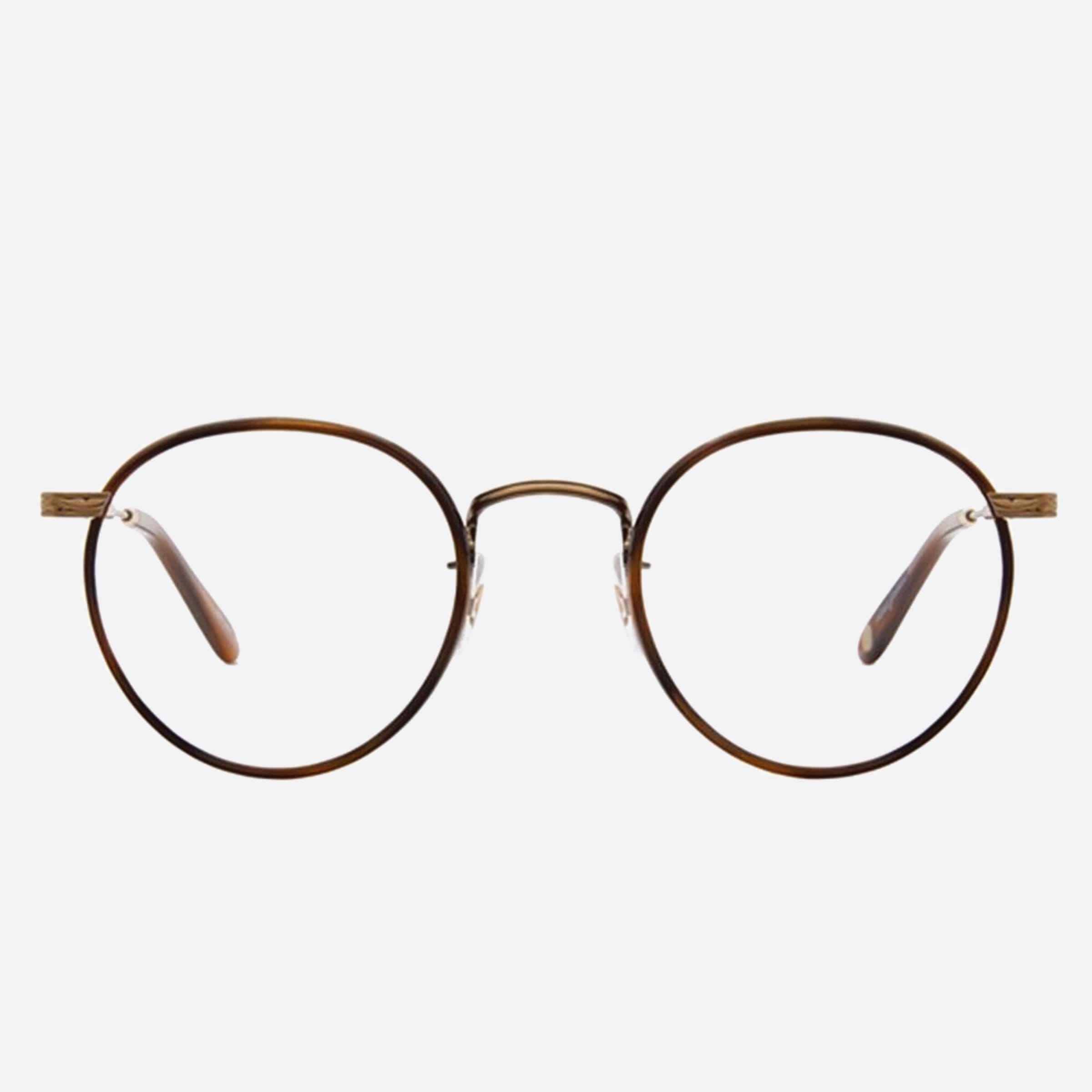 Garrett 46mm Leight Wilson Brown Round Unisex Eyeglasses - Main View