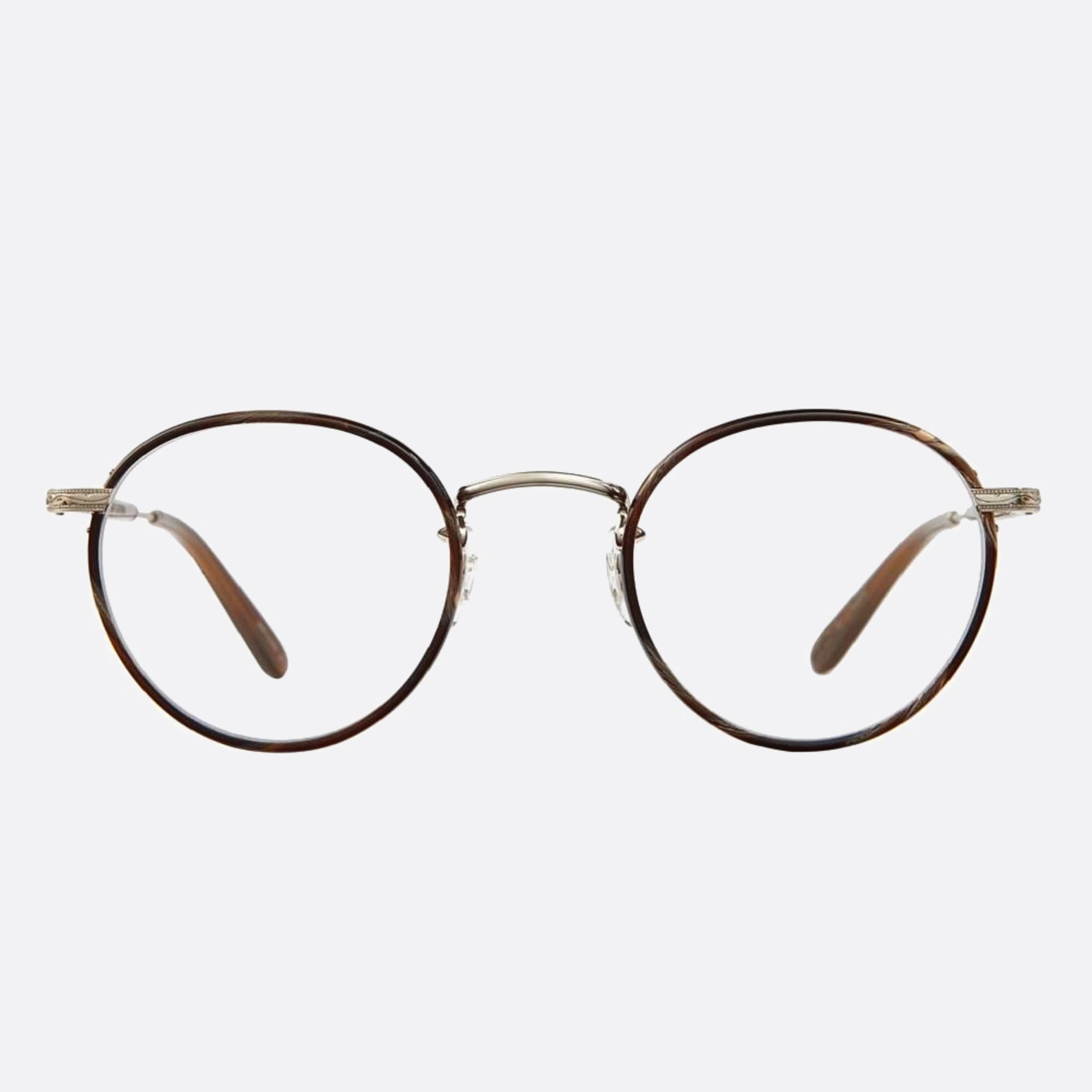 Garrett 46mm Leight Wilson Dkwr Hzl Brown Round Unisex Eyeglasses - Main View