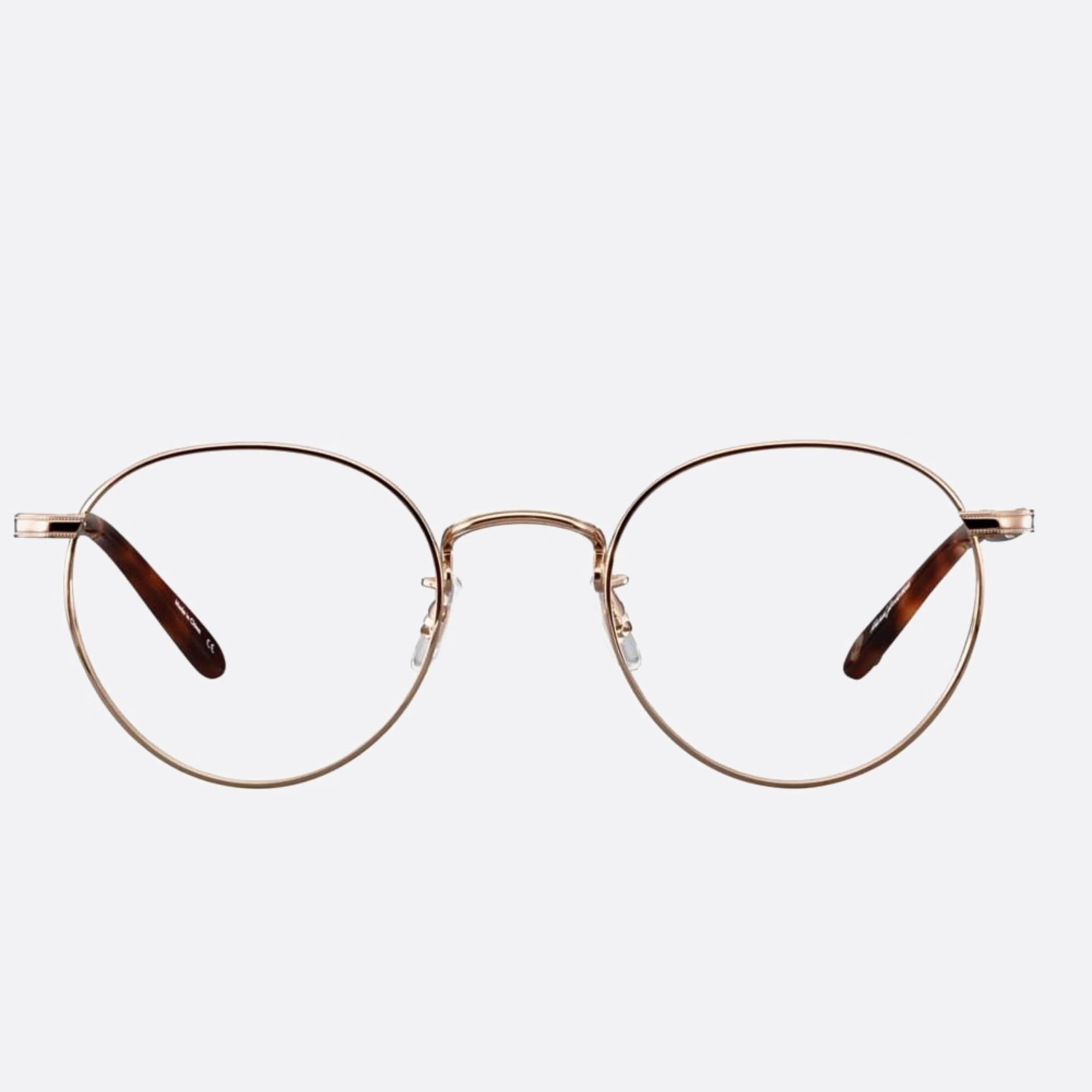 Garrett 46mm Leight Wilson Mdht Gold Round Men Eyeglasses - Main View