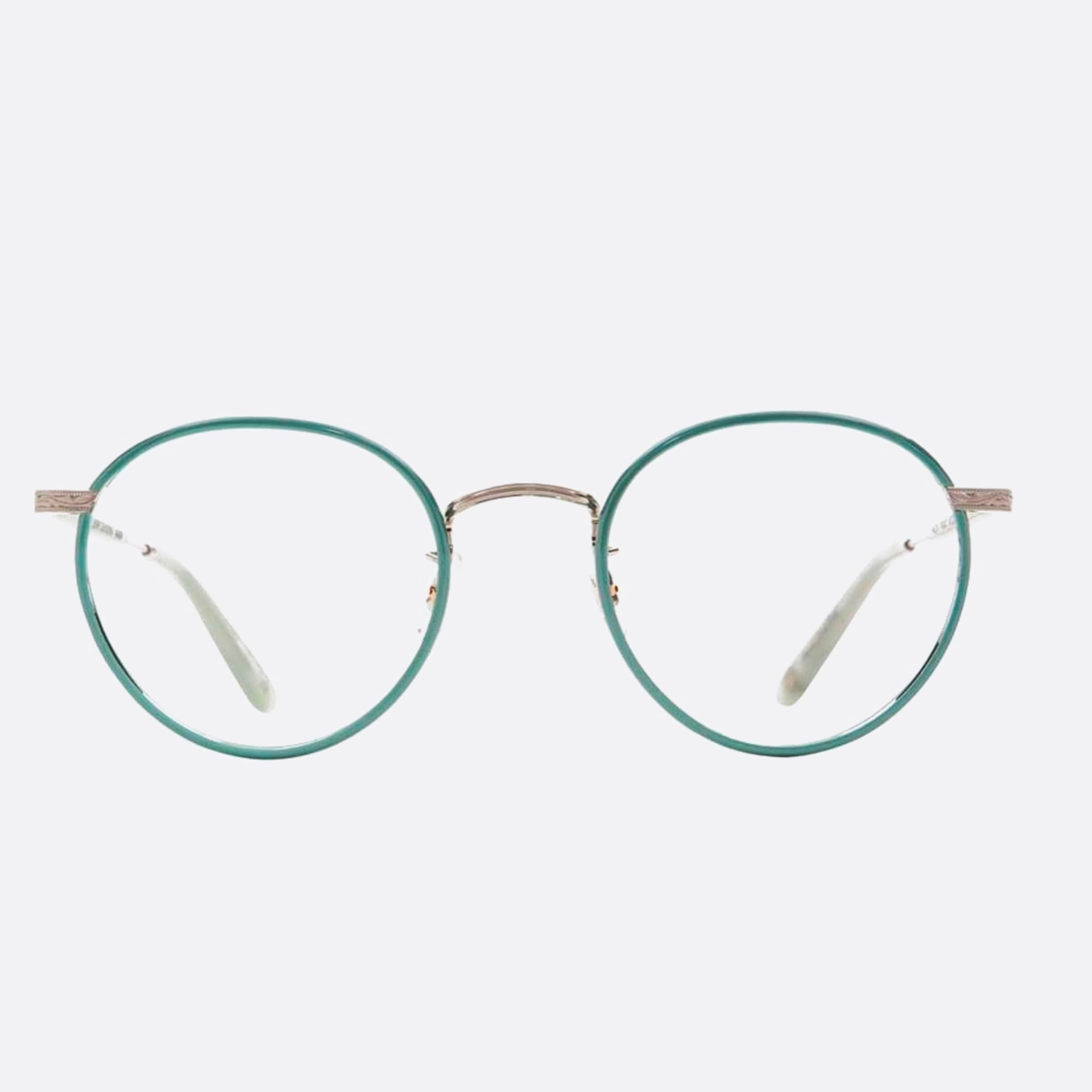 Garrett 49mm Leight Wilson Spl Green Round Unisex Eyeglasses - Main View