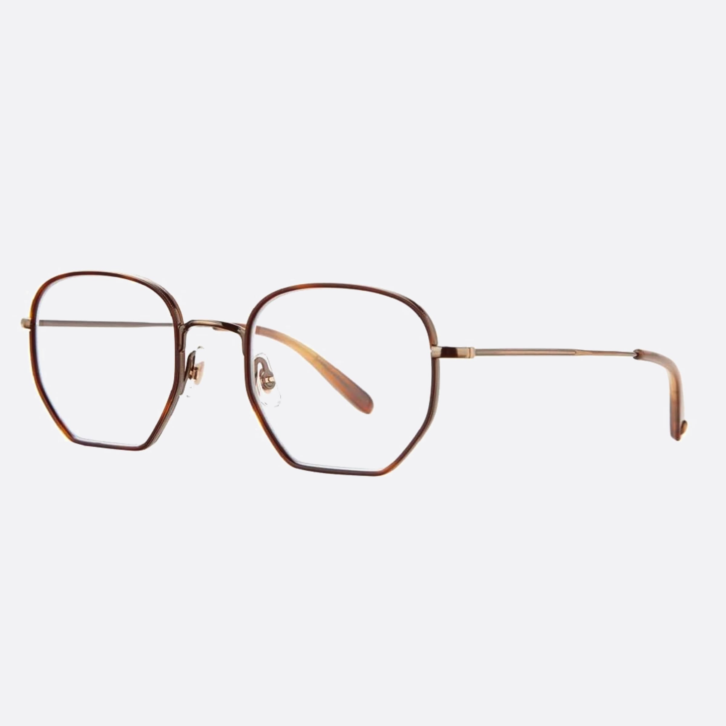 Garrett 47mm Leight Woodlawn Bio Mgt Bto Havana Geometric Unisex Eyeglasses - Side View
