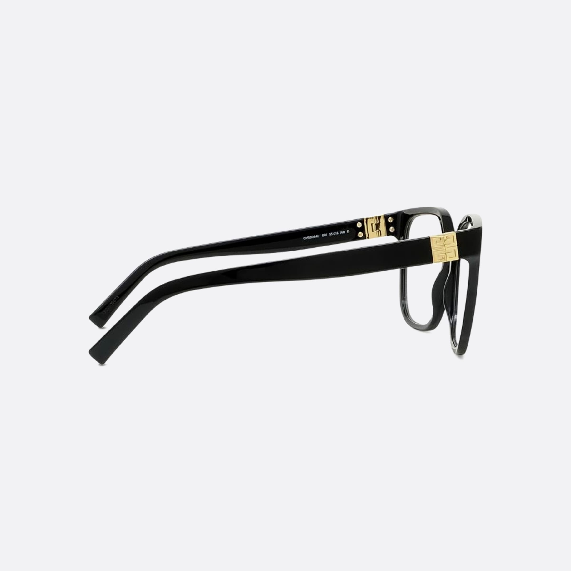 Givenchy 55mm Black Squared Women Eyeglasses - Additional Angle