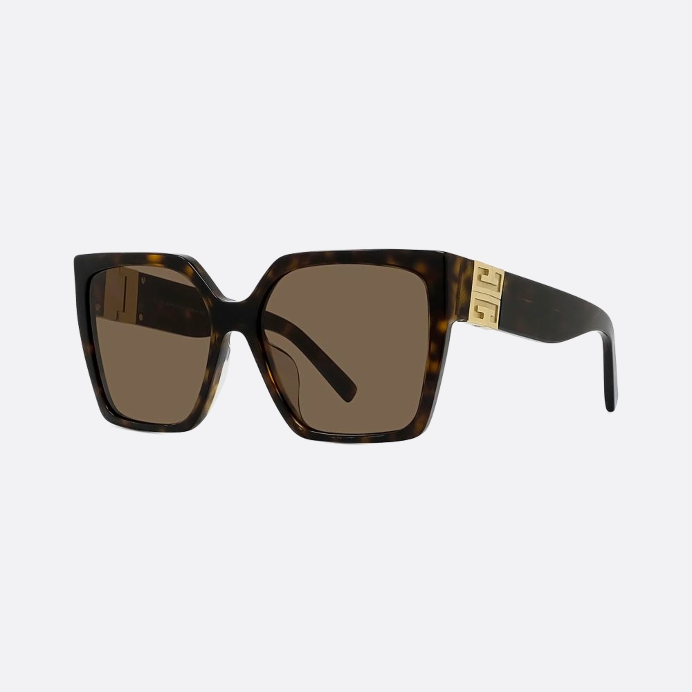 Givenchy 57mm 52e Havana Squared Women Sunglasses - Side View