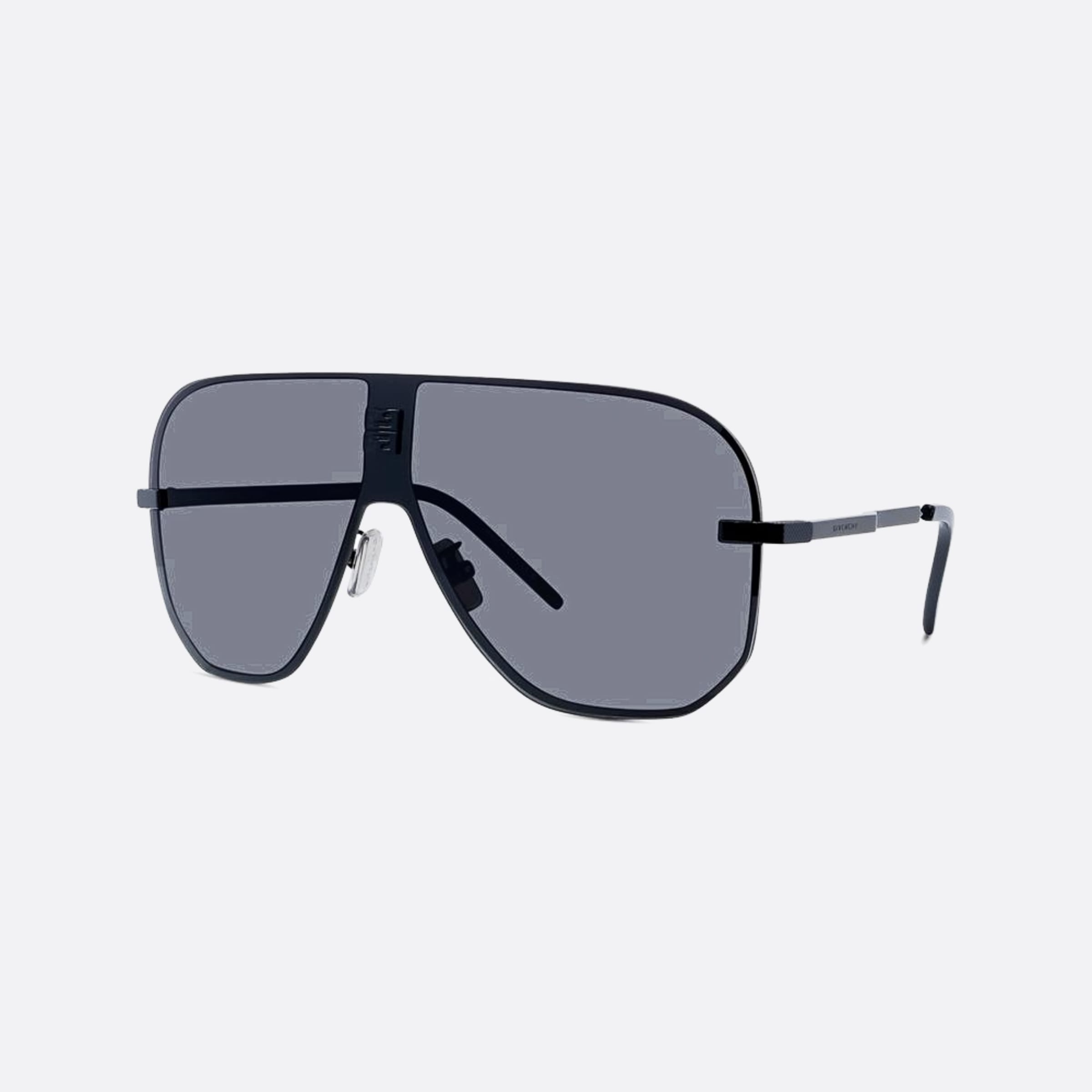 Givenchy 4gem 01a Black Rectangle Women Sunglasses - Side View