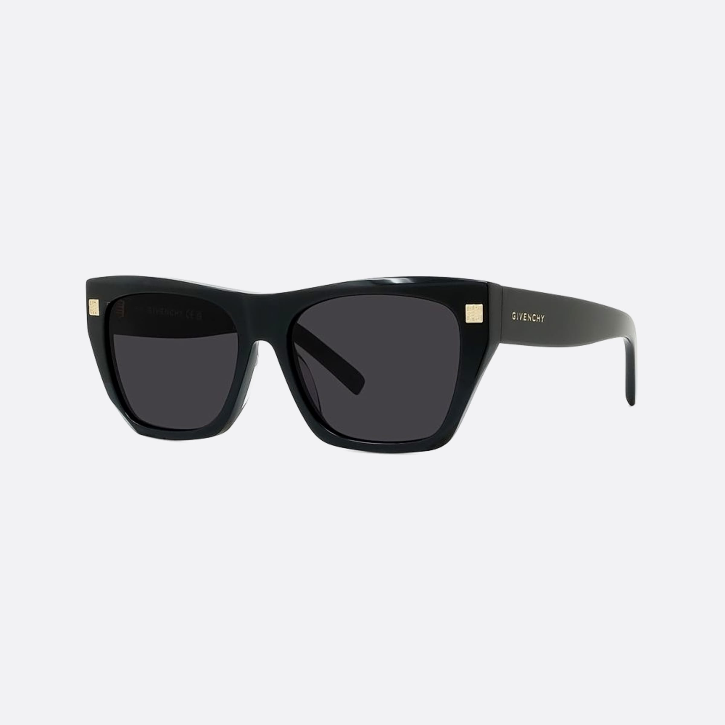 Givenchy 55mm Day 01a Black Squared Women Sunglasses - Side View