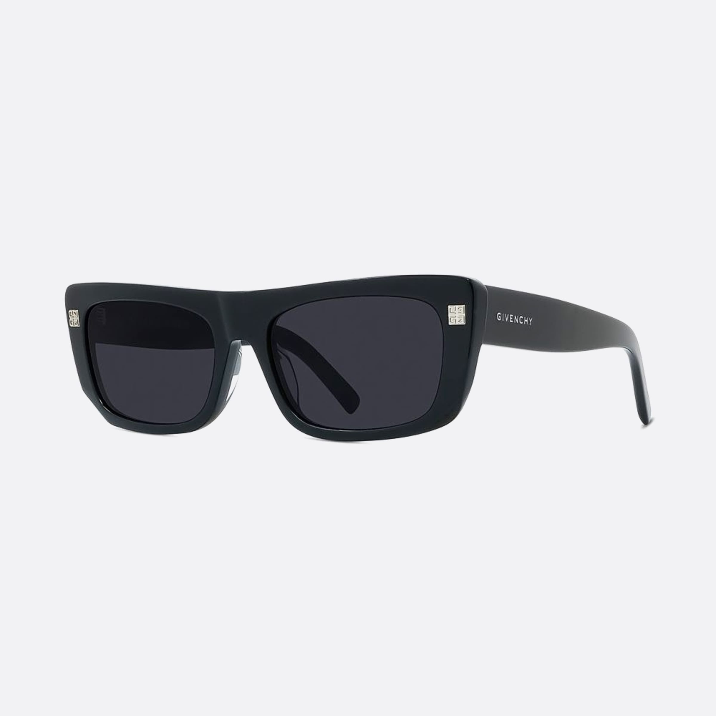 Givenchy 57mm Day 01a Black Squared Women Sunglasses - Side View
