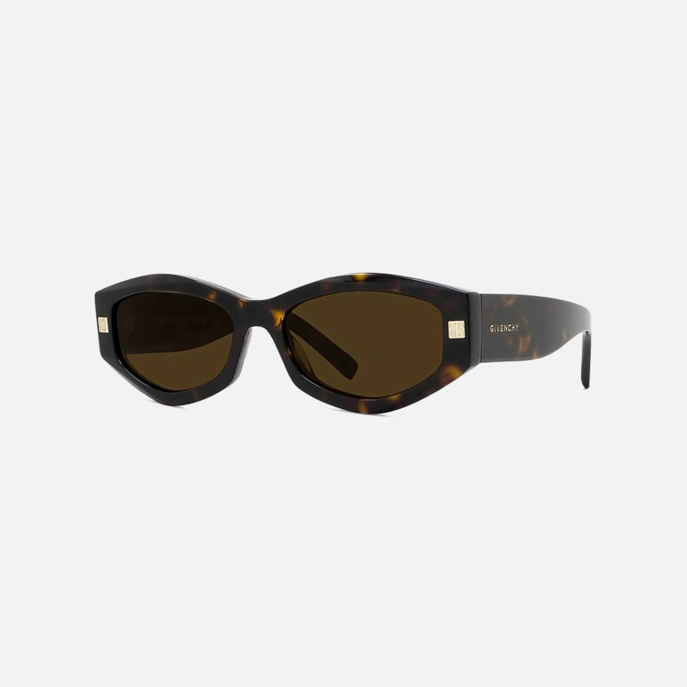 Givenchy 54mm Day 52j Havana Geometric Women Sunglasses - Side View