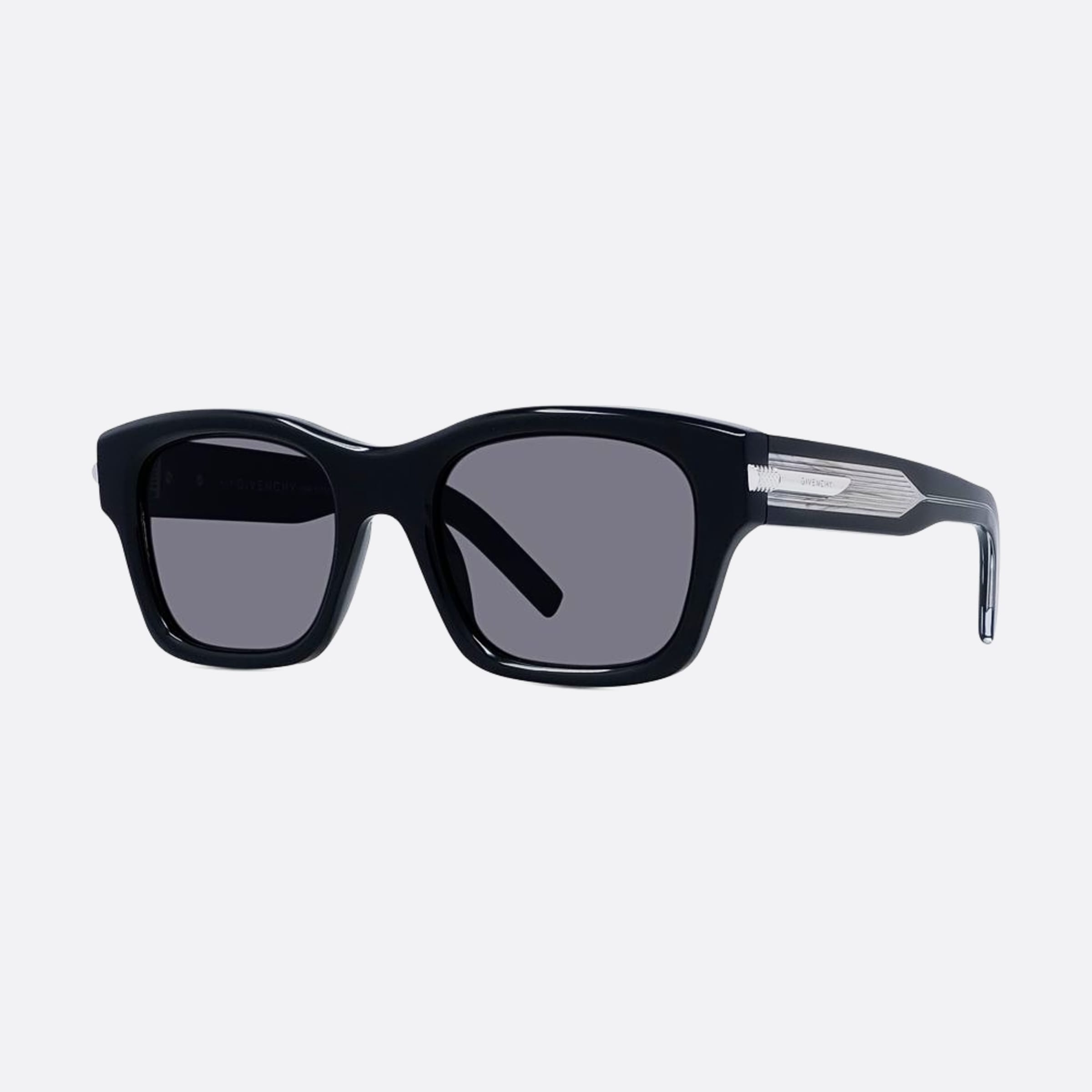 Givenchy 52mm One 01a Black Rectangle Men Sunglasses - Side View