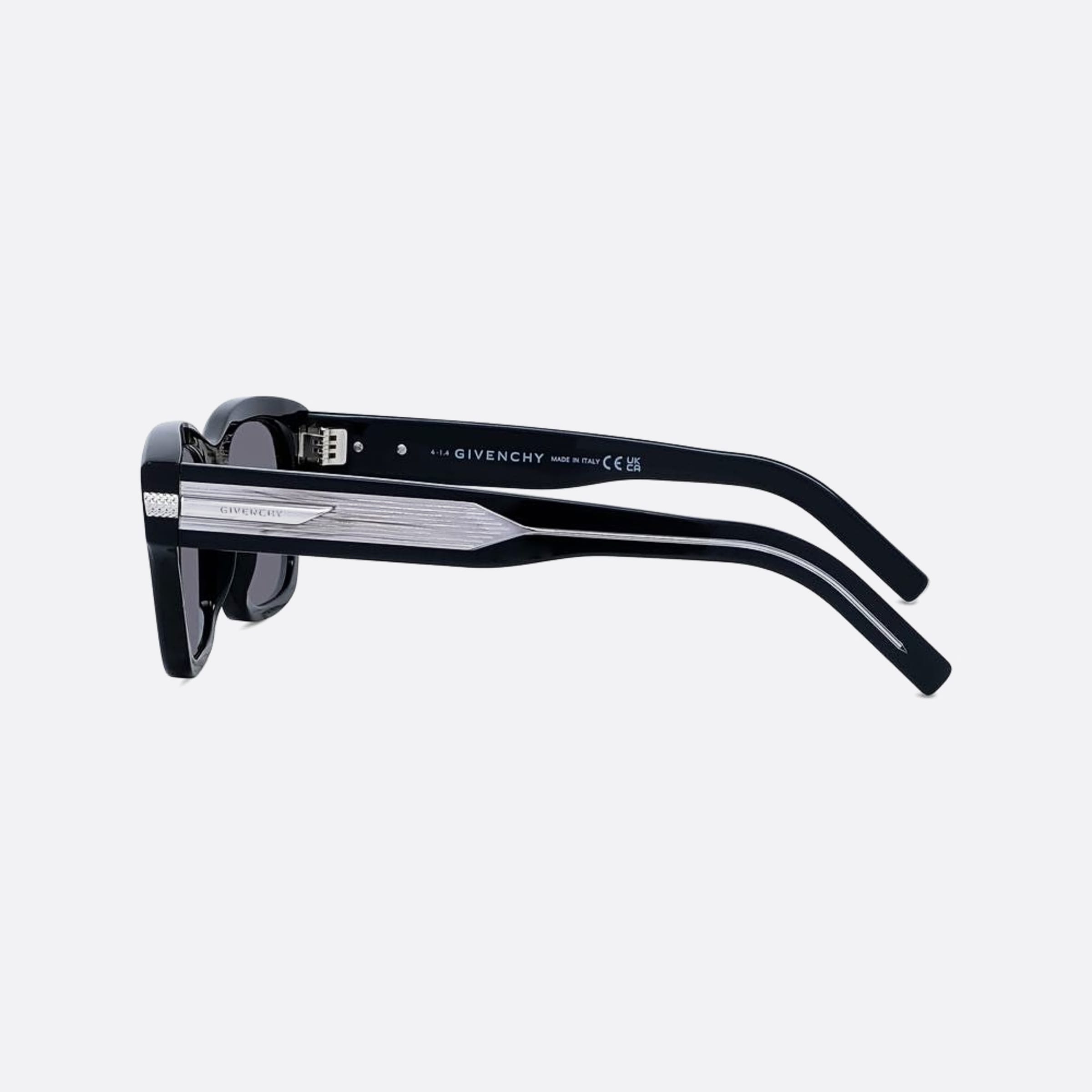 Givenchy 52mm One 01a Black Rectangle Men Sunglasses - Detail View