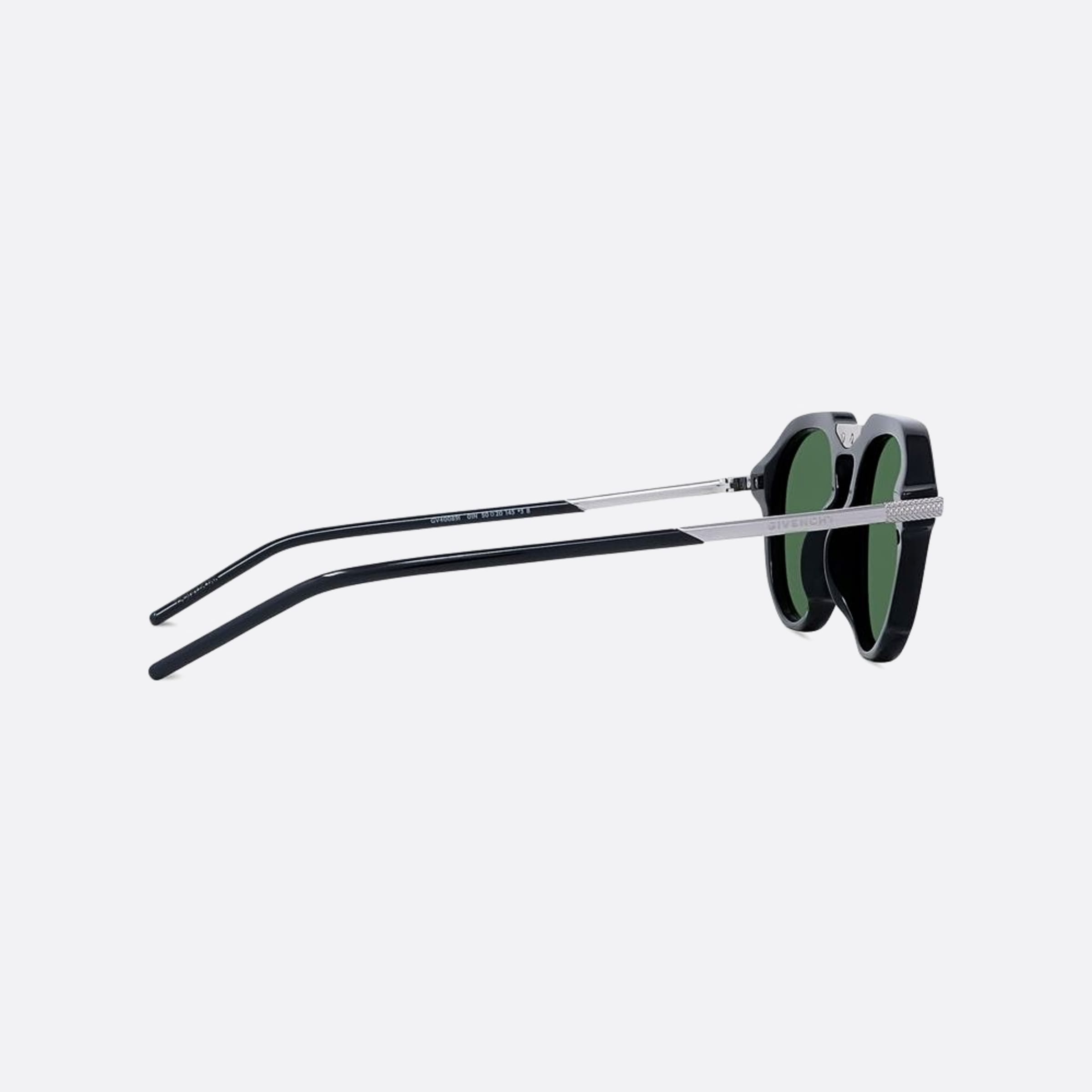 Givenchy 50mm One 01n Black Round Men Sunglasses - Additional Angle