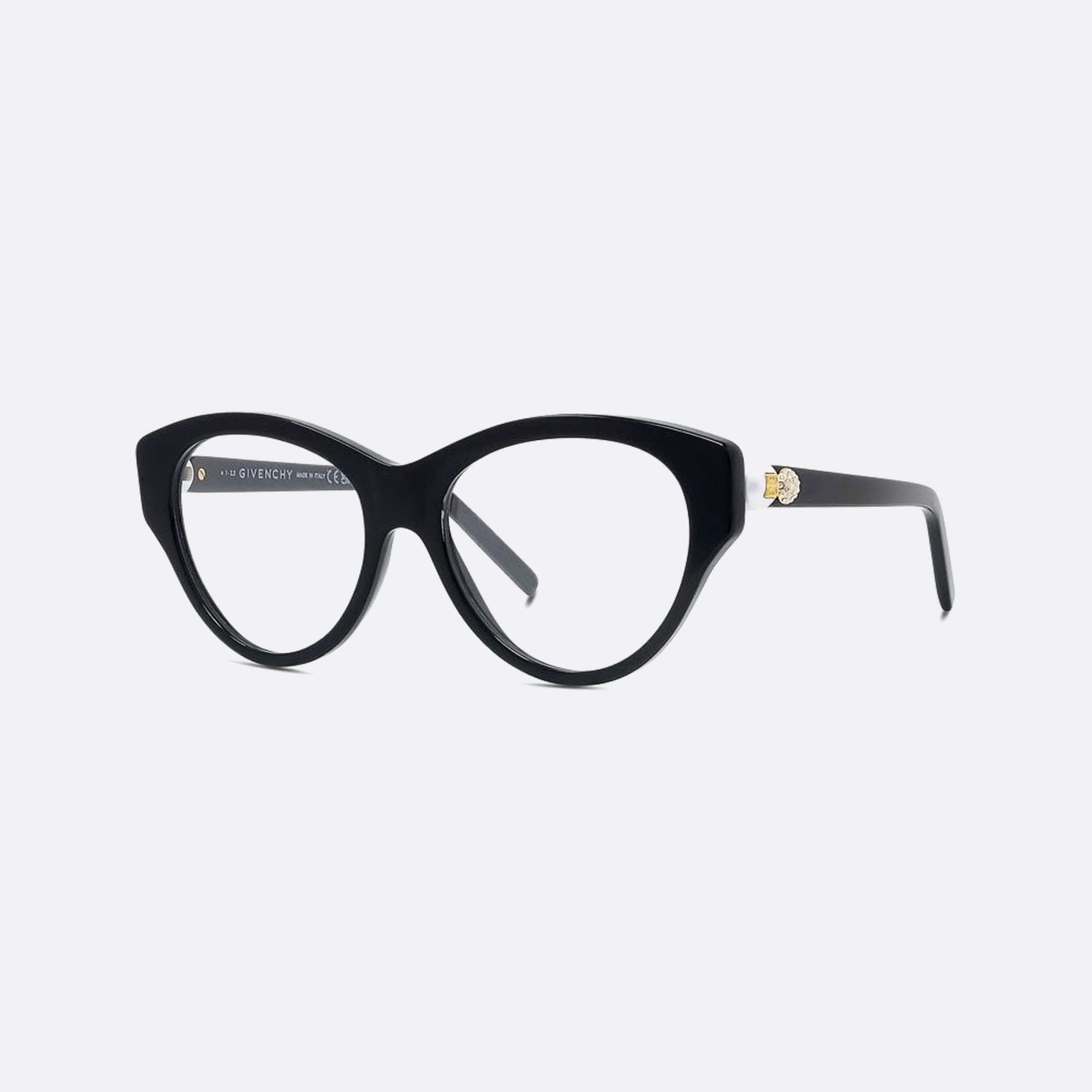 Givenchy 53mm Pearl Black Pantos Women Eyeglasses - Side View