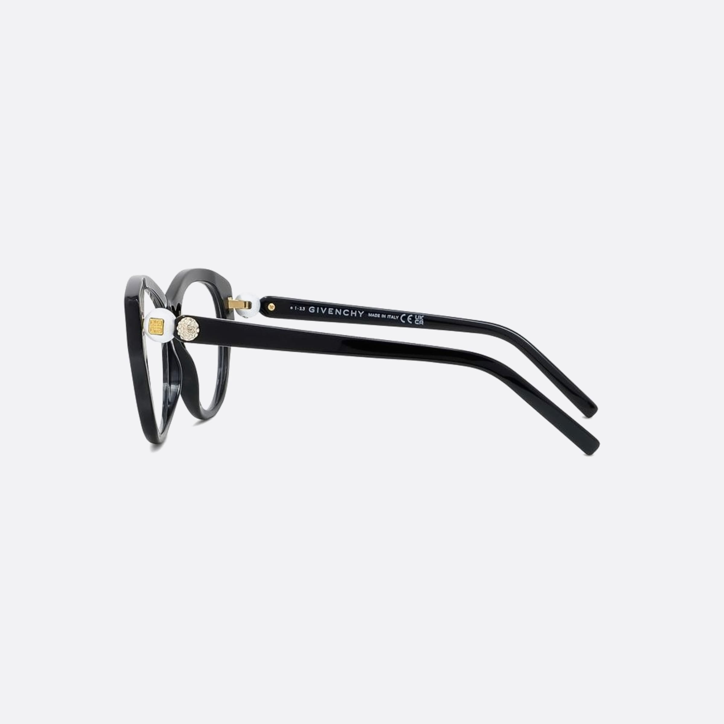 Givenchy 53mm Pearl Black Pantos Women Eyeglasses - Detail View