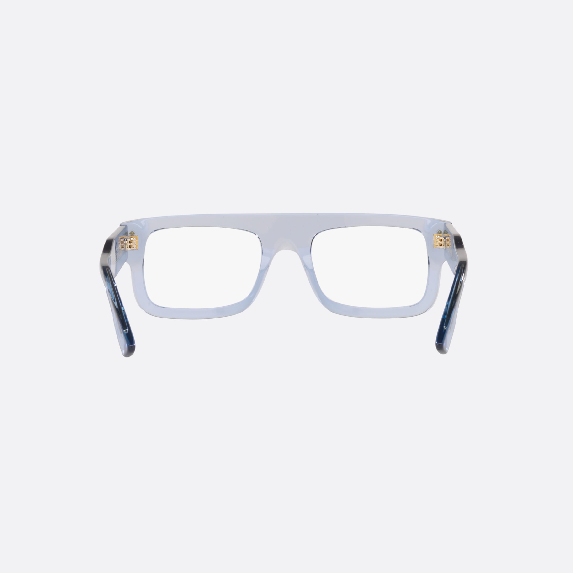 Gucci 52mm Gc001830 Blue Rectangular Man Eyeglasses - Side View