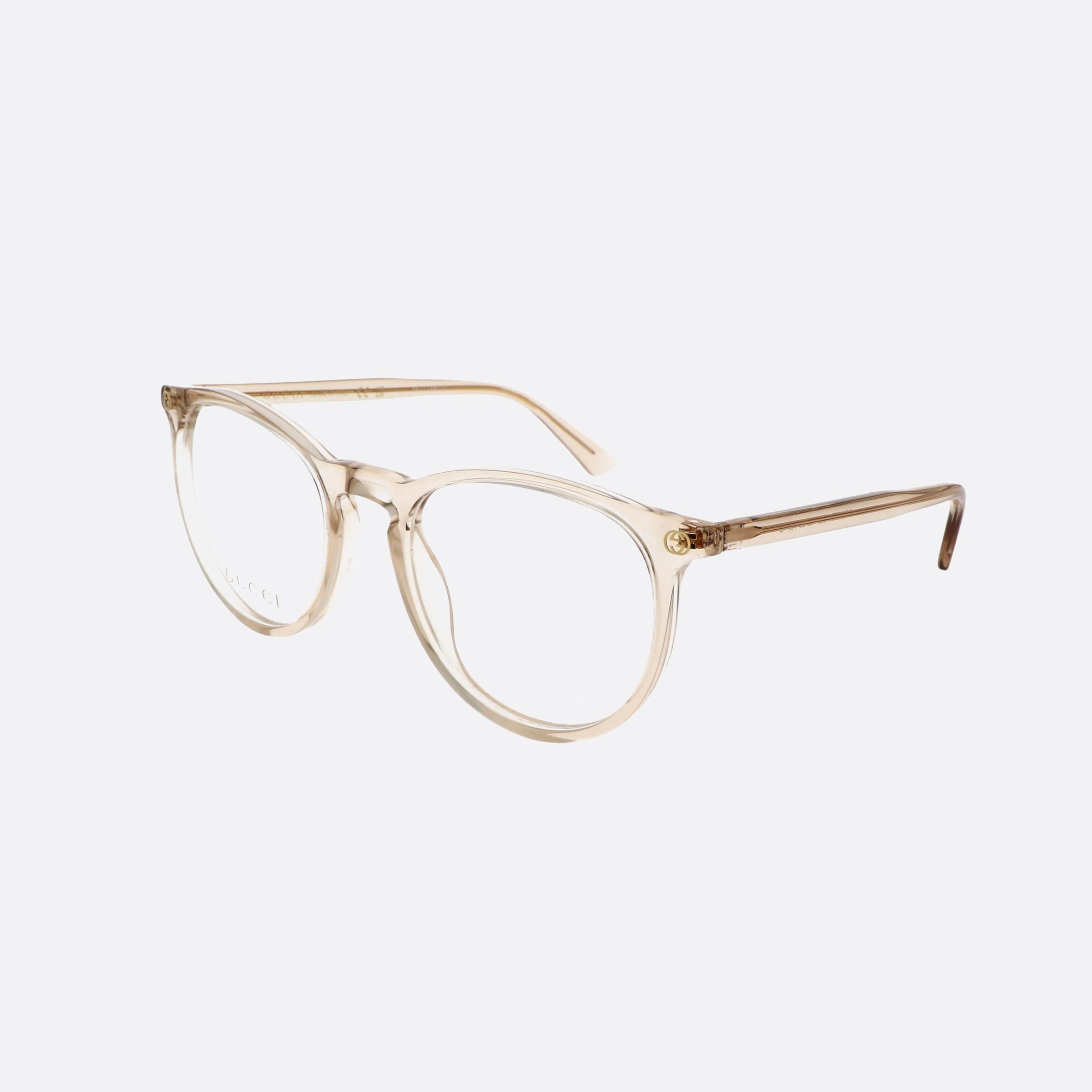 Gucci 50mm Logo Yellow Oval Woman Eyeglasses - Main View