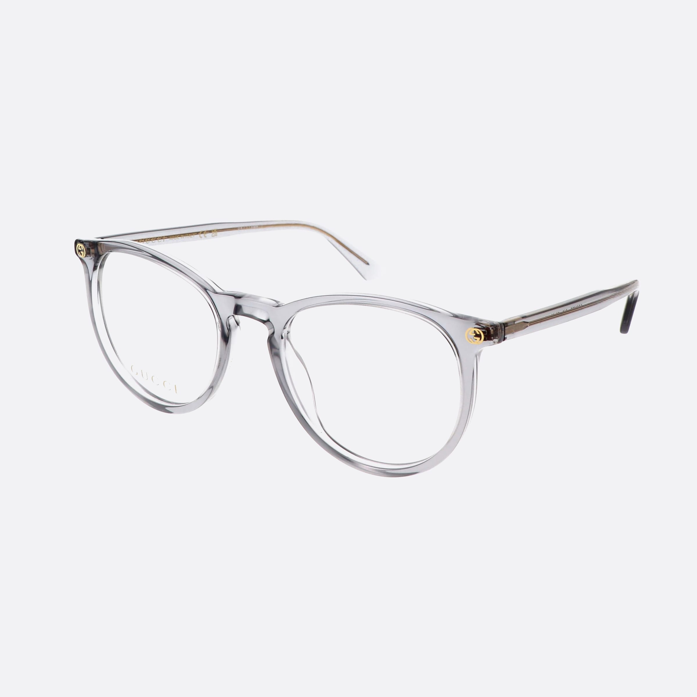 Gucci 50mm Logo Blue Oval Woman Eyeglasses - Main View