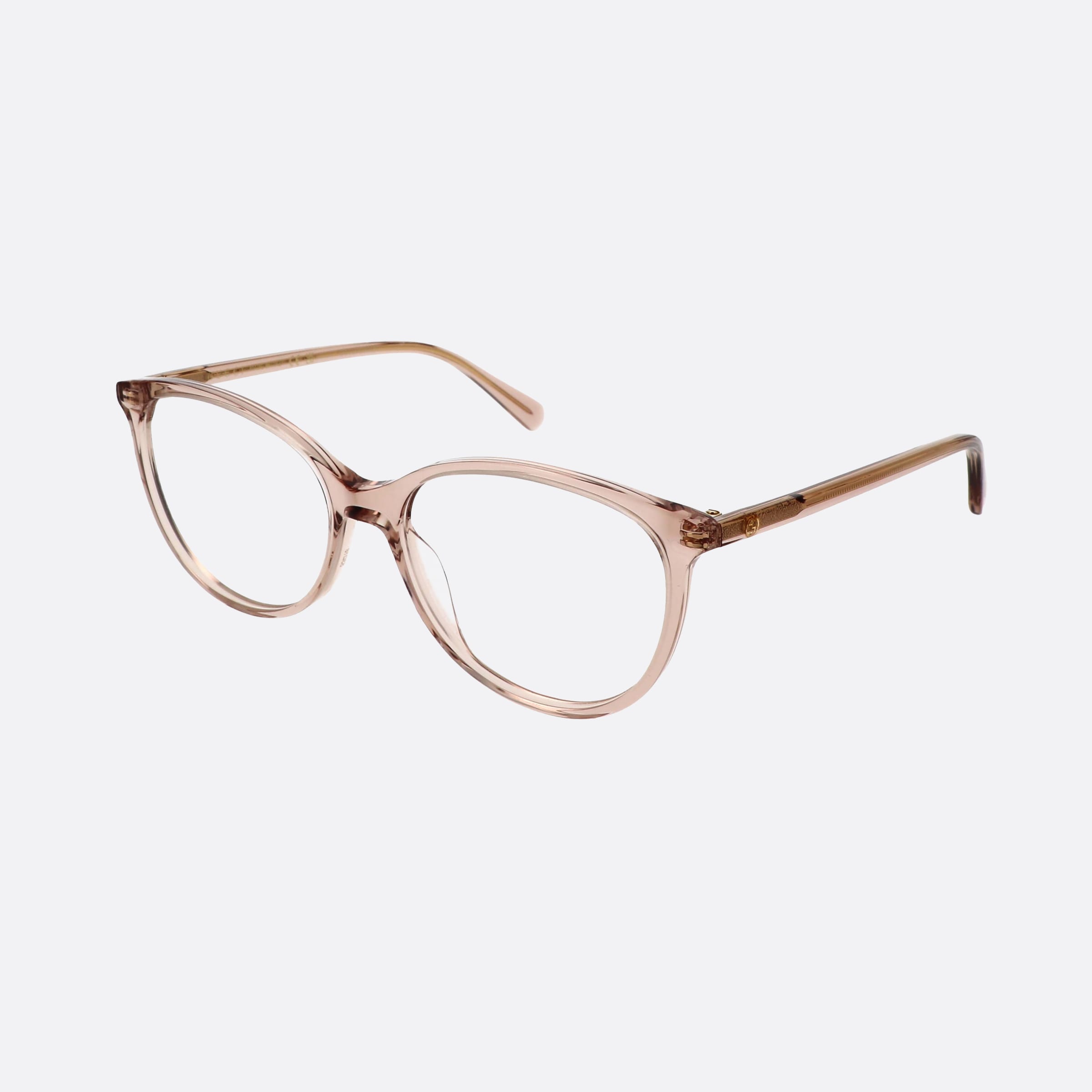 Gucci 53mm Logo Lbw Brown Squared Woman Eyeglasses - Main View