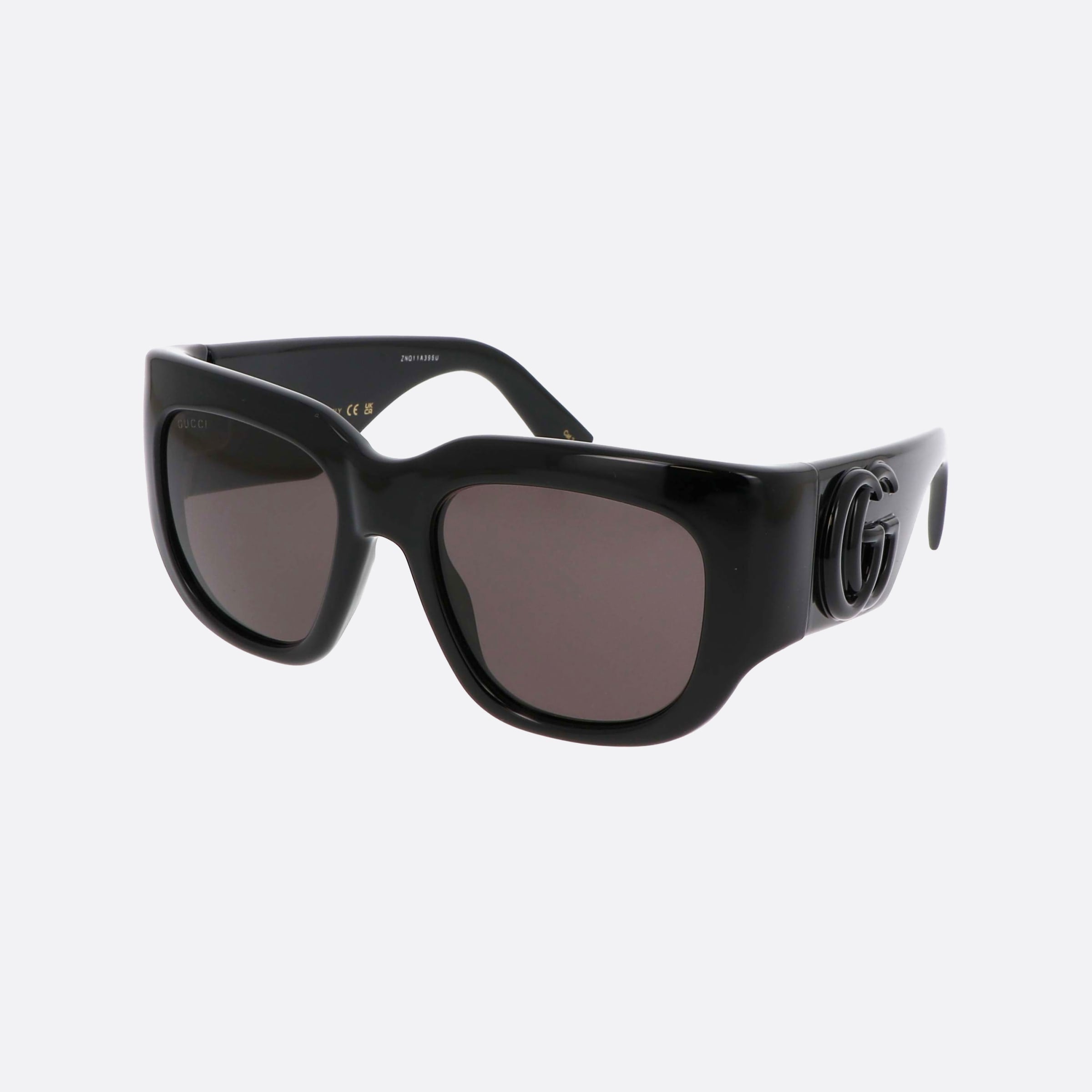 Gucci 53mm Logo Black Oversize Woman Sunglasses - Main View