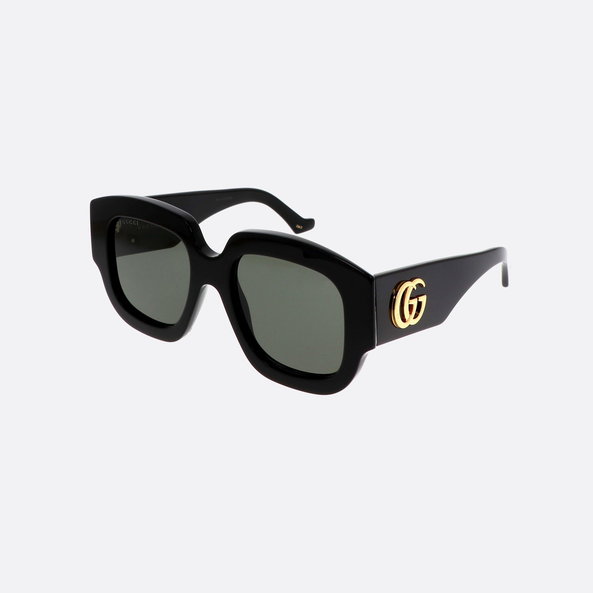 Gucci 52mm Logo Black Cat Eyes Photochromic Unisex Sunglasses - Main View