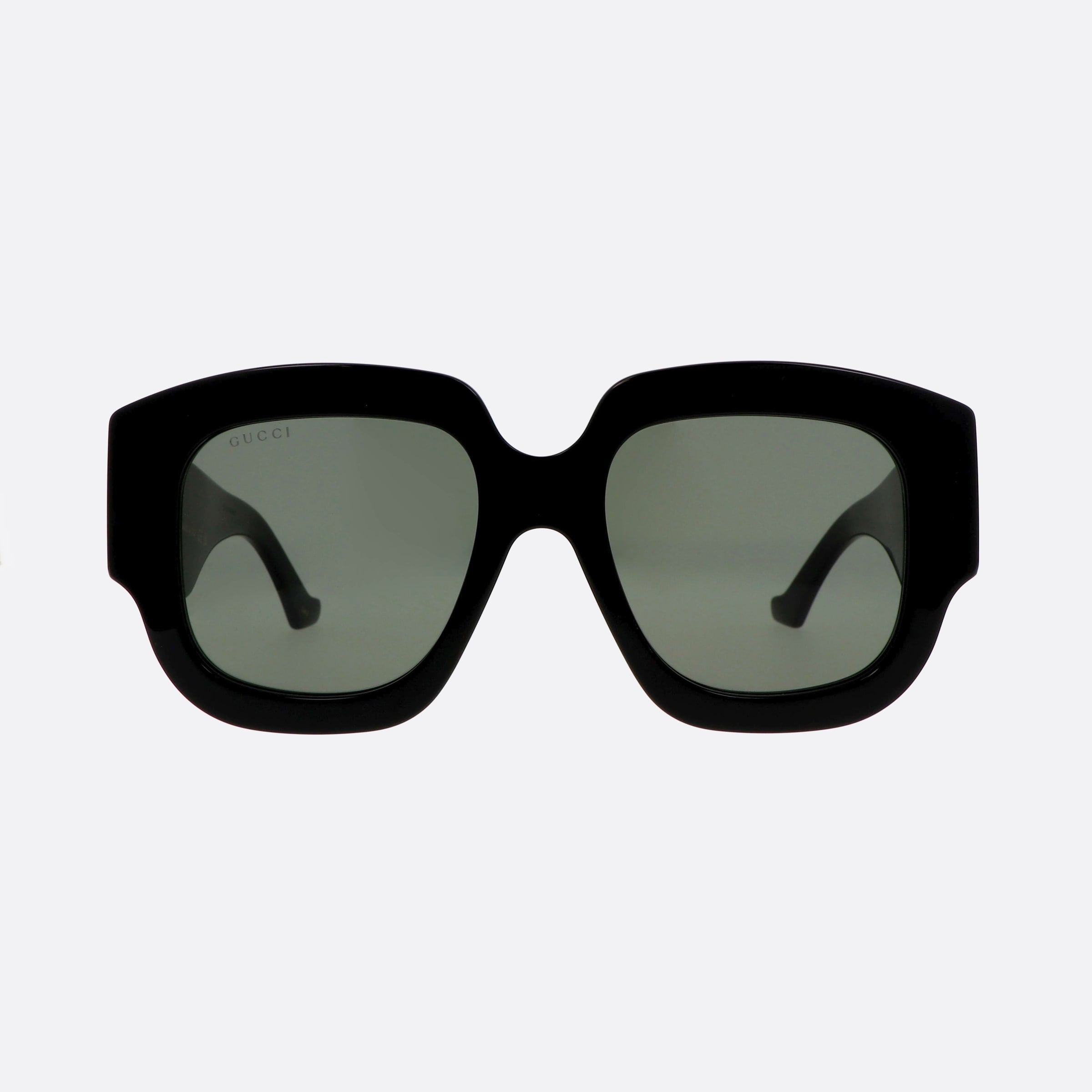 Gucci 52mm Logo Black Cat Eyes Photochromic Unisex Sunglasses - Side View