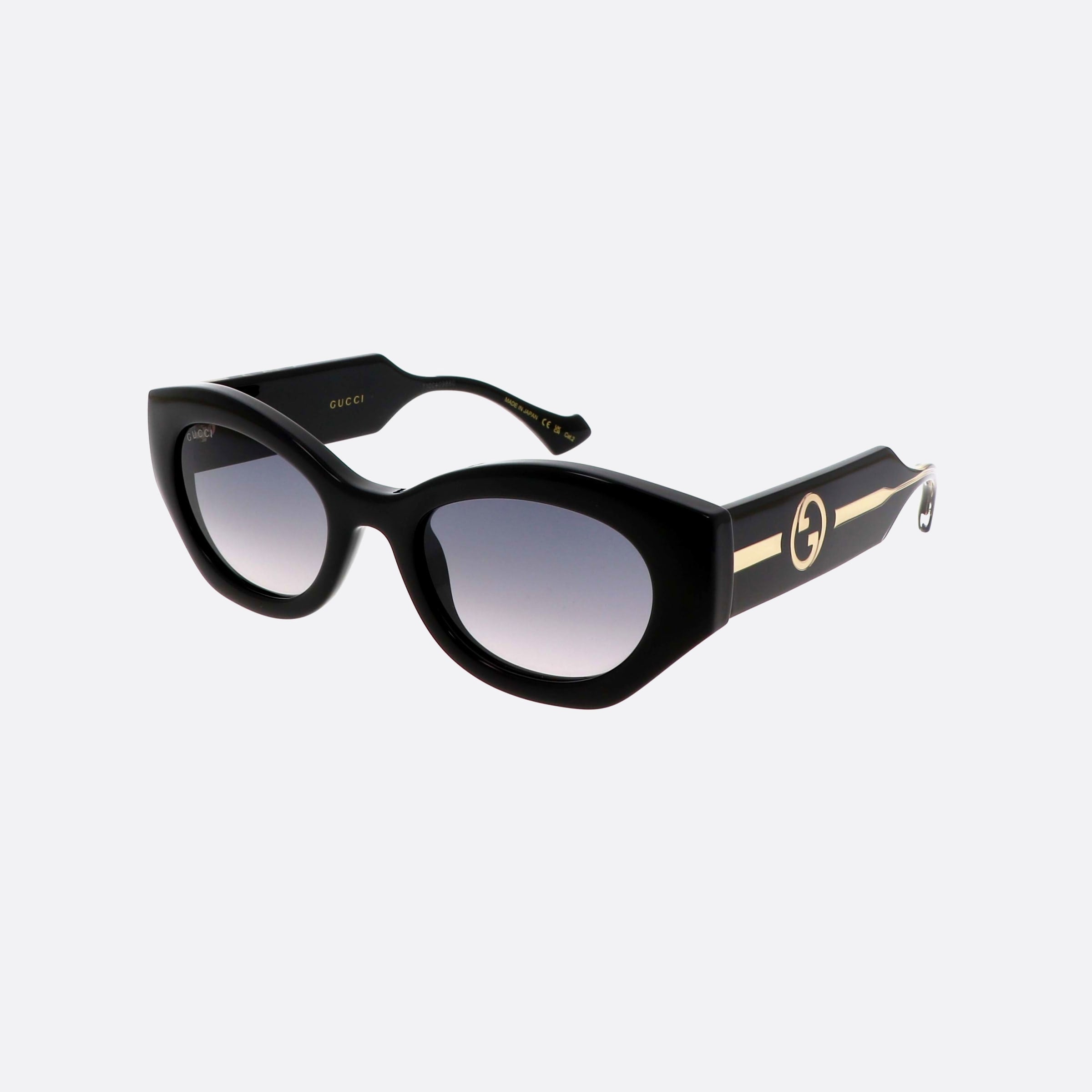 Gucci 52mm Logo Black Cat Eye Woman Sunglasses - Main View