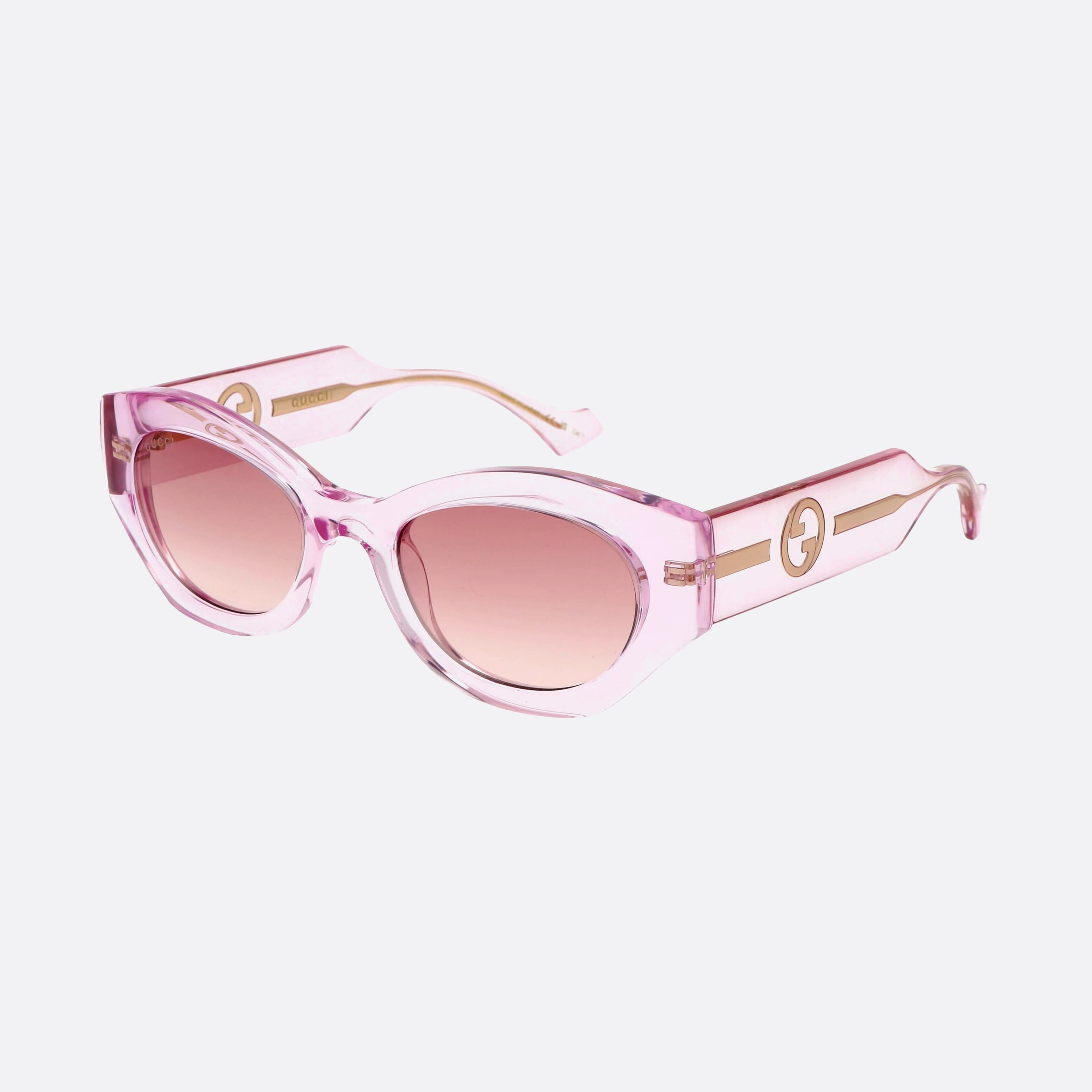 Gucci 52mm Logo Pkp Pink Cat Eye Woman Sunglasses - Main View