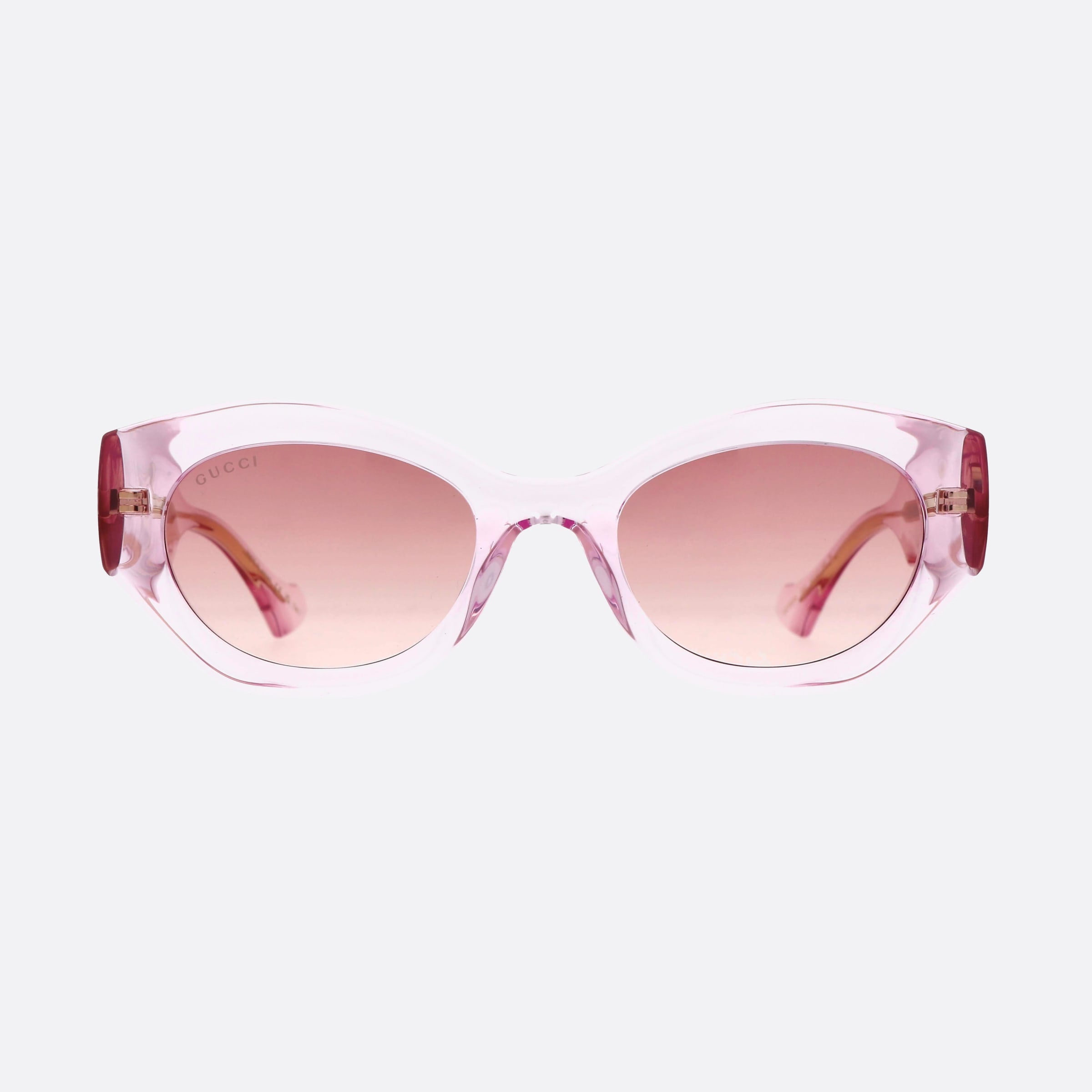 Gucci 52mm Logo Pkp Pink Cat Eye Woman Sunglasses - Side View
