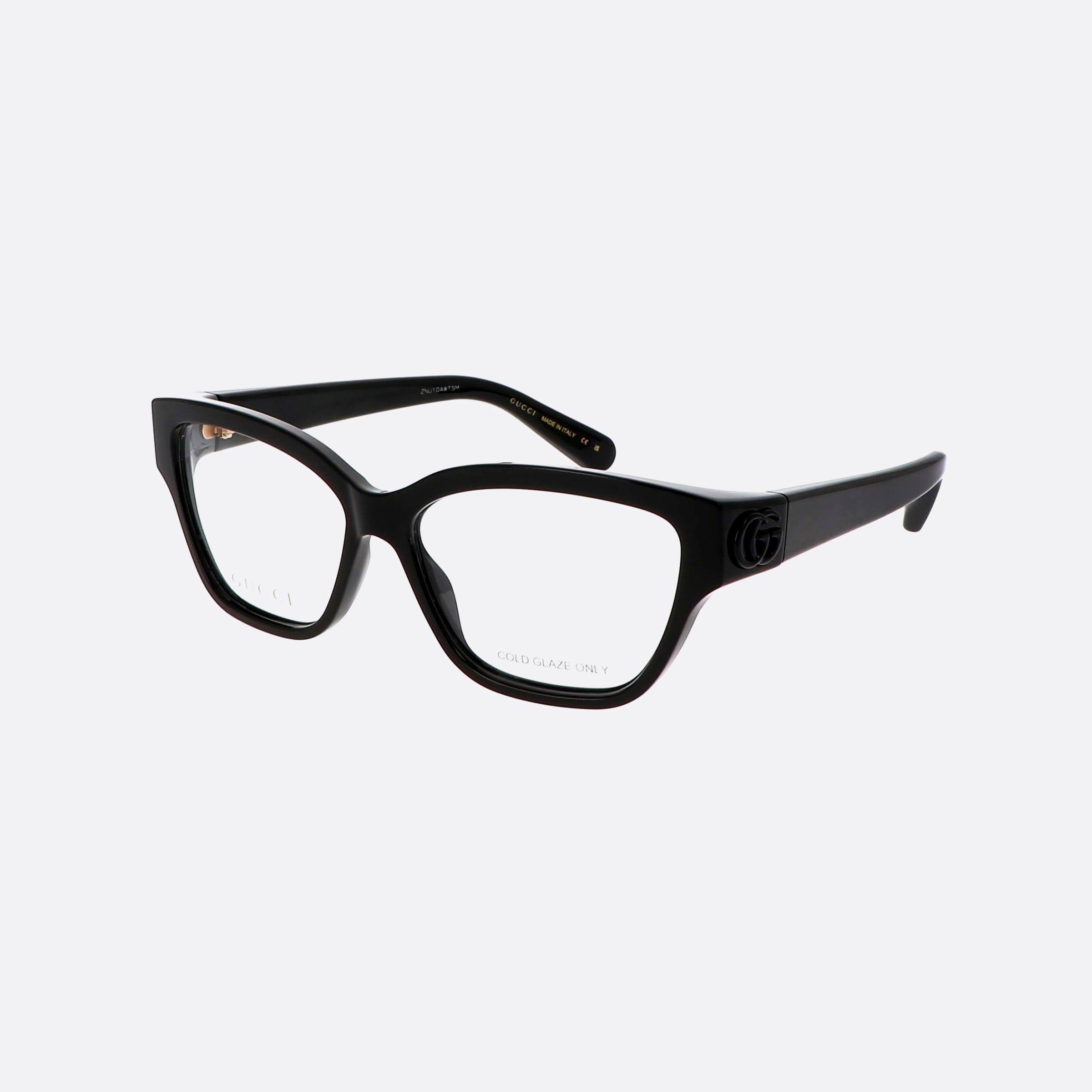 Gucci 53mm Logo Black Cat Eye Woman Eyeglasses - Main View