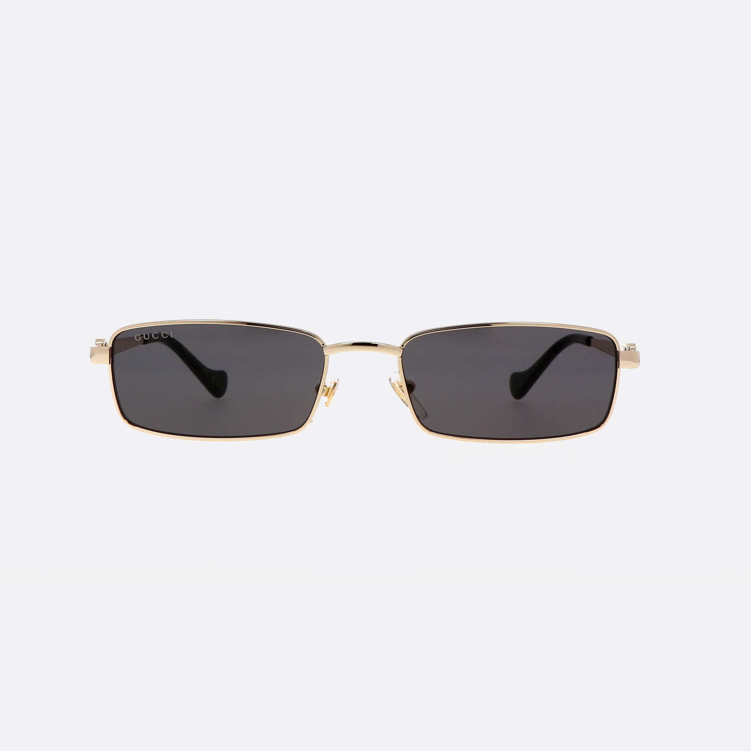 Gucci 56mm Logo Gold Squared Woman Sunglasses - Side View