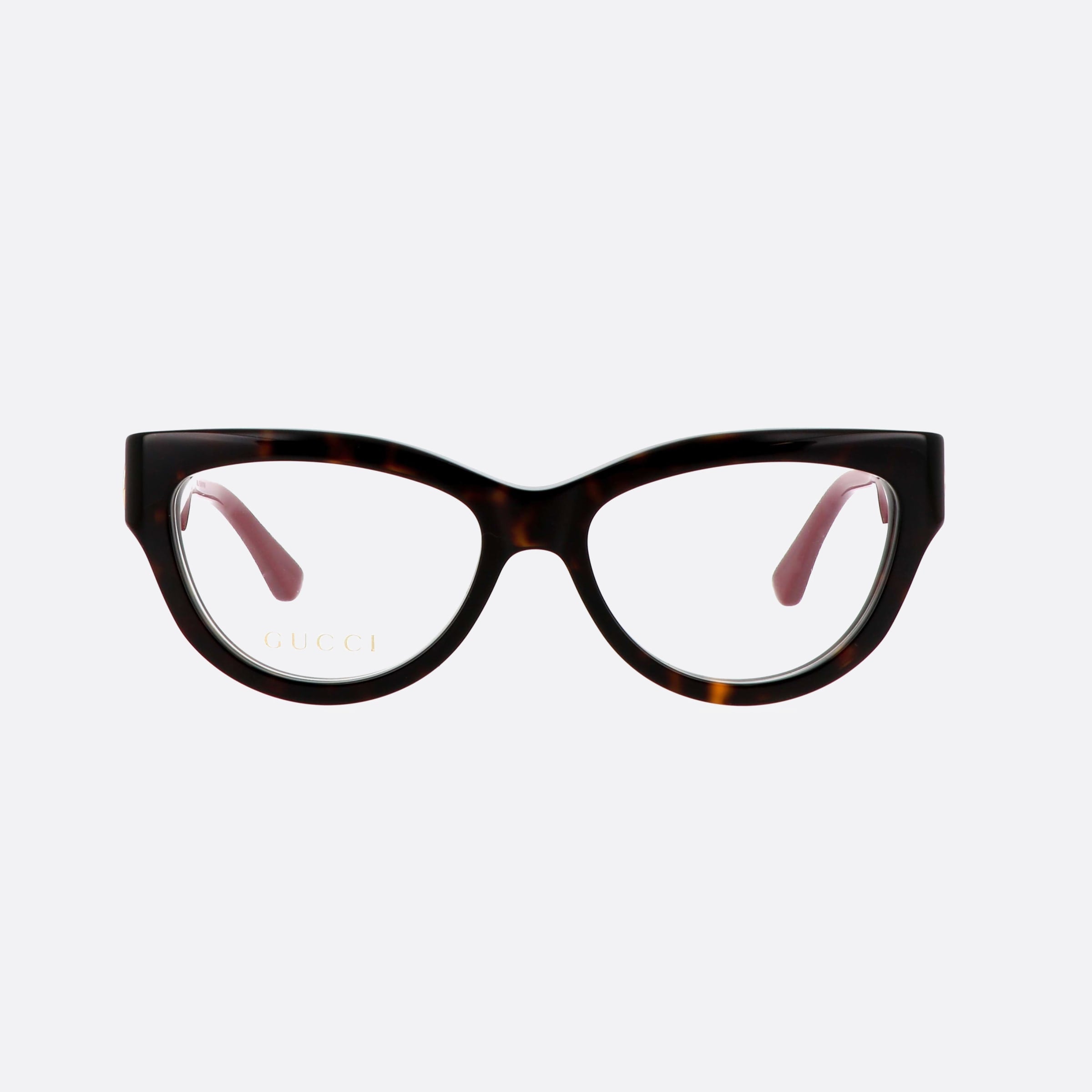 Gucci 53mm Logo Bkbu Black Cat Eye Woman Eyeglasses - Side View