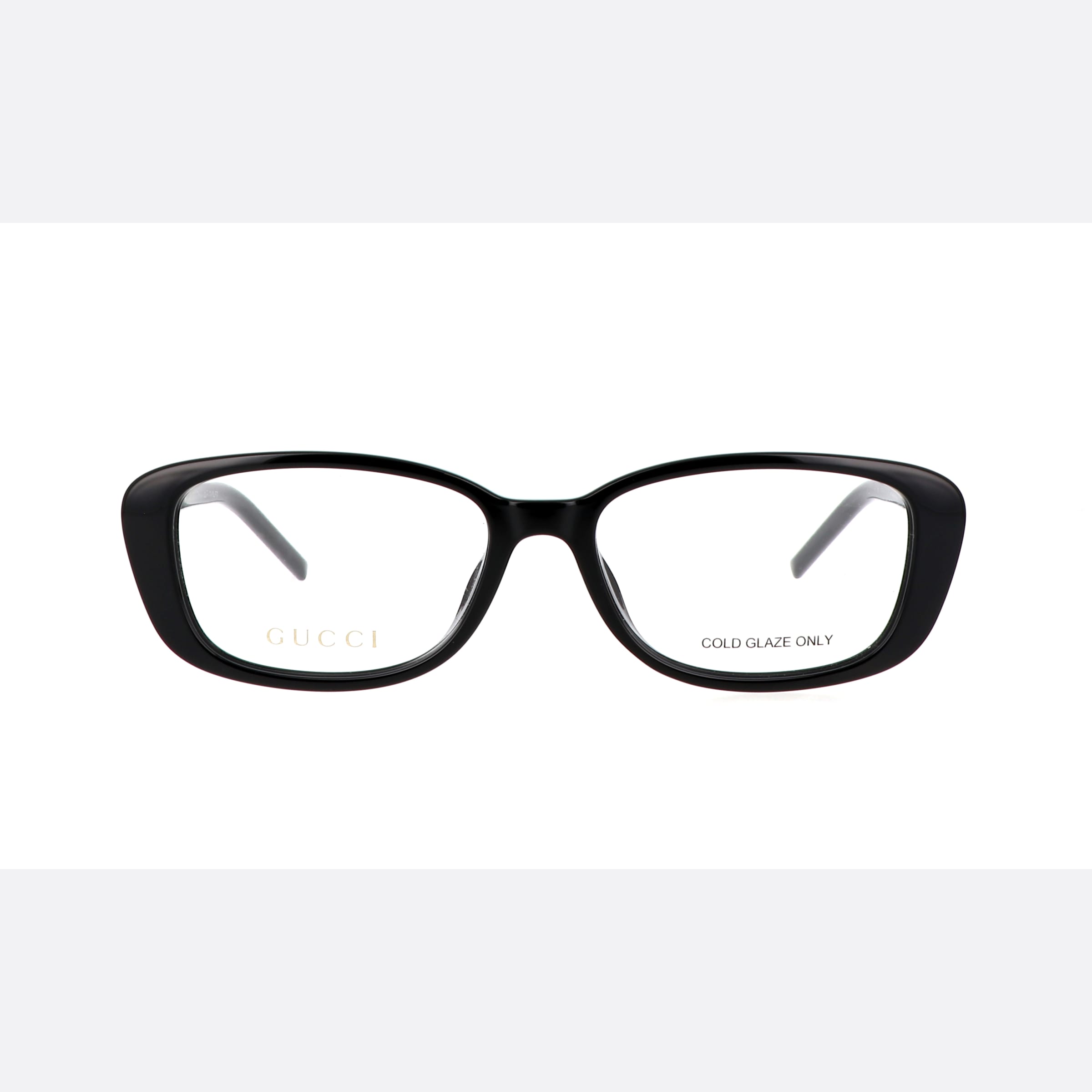 Gucci 54mm Logo Gg1685ok Blkslv Black Squared Woman Eyeglasses - Side View