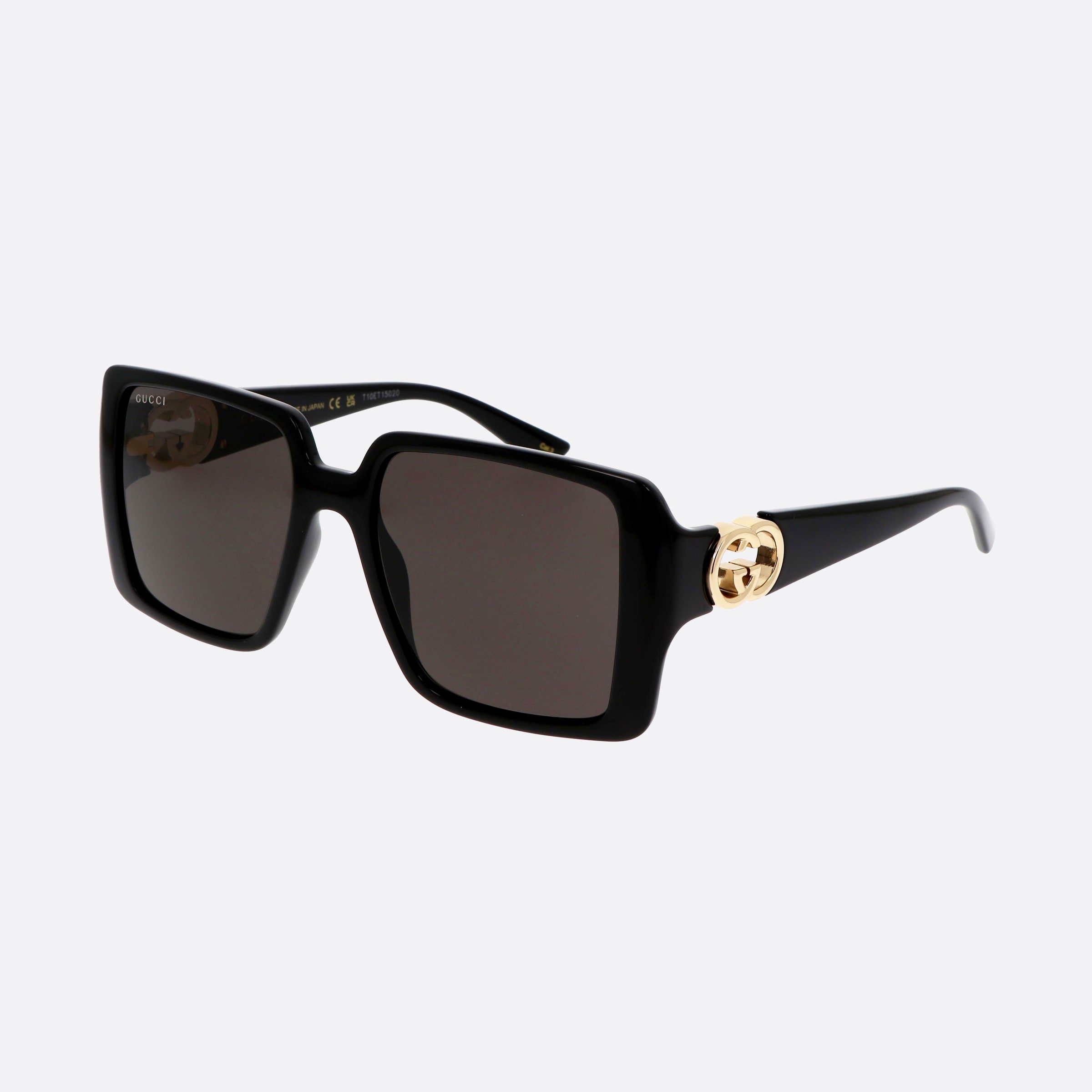 Gucci 54mm Logo Black Square Woman Sunglasses - Main View