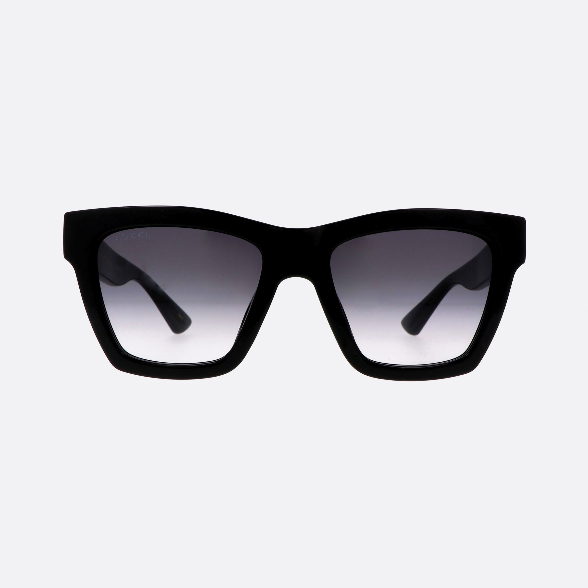 Gucci 54mm Logo Bkgr Black Cat Eye Woman Sunglasses - Side View