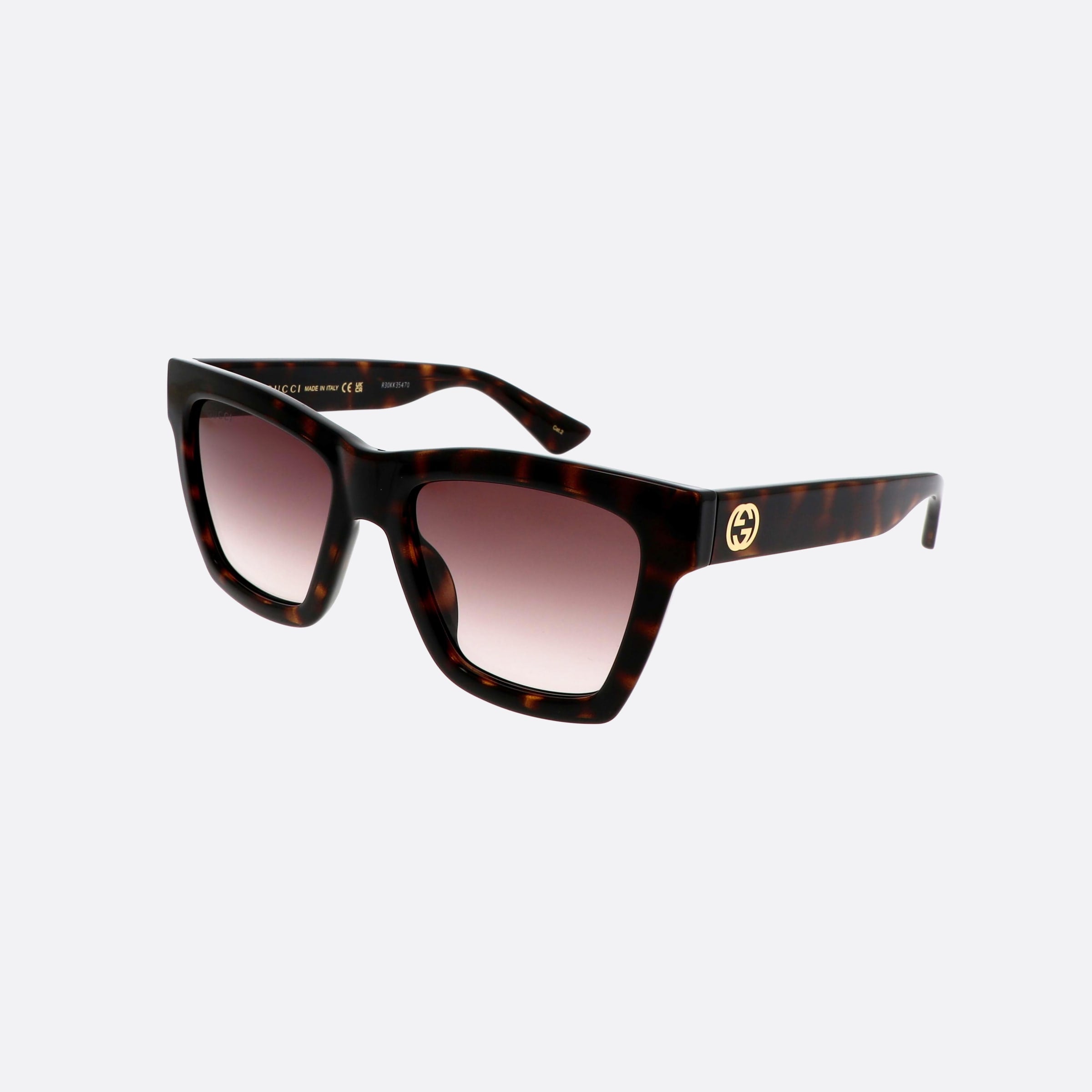 Gucci 54mm Logo Hvb Havana Cat Eye Woman Sunglasses - Main View
