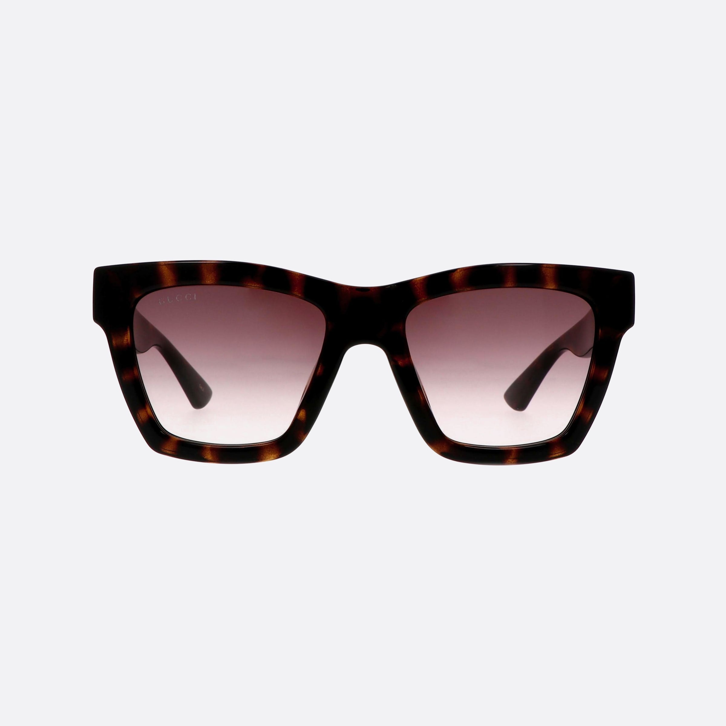 Gucci 54mm Logo Hvb Havana Cat Eye Woman Sunglasses - Side View