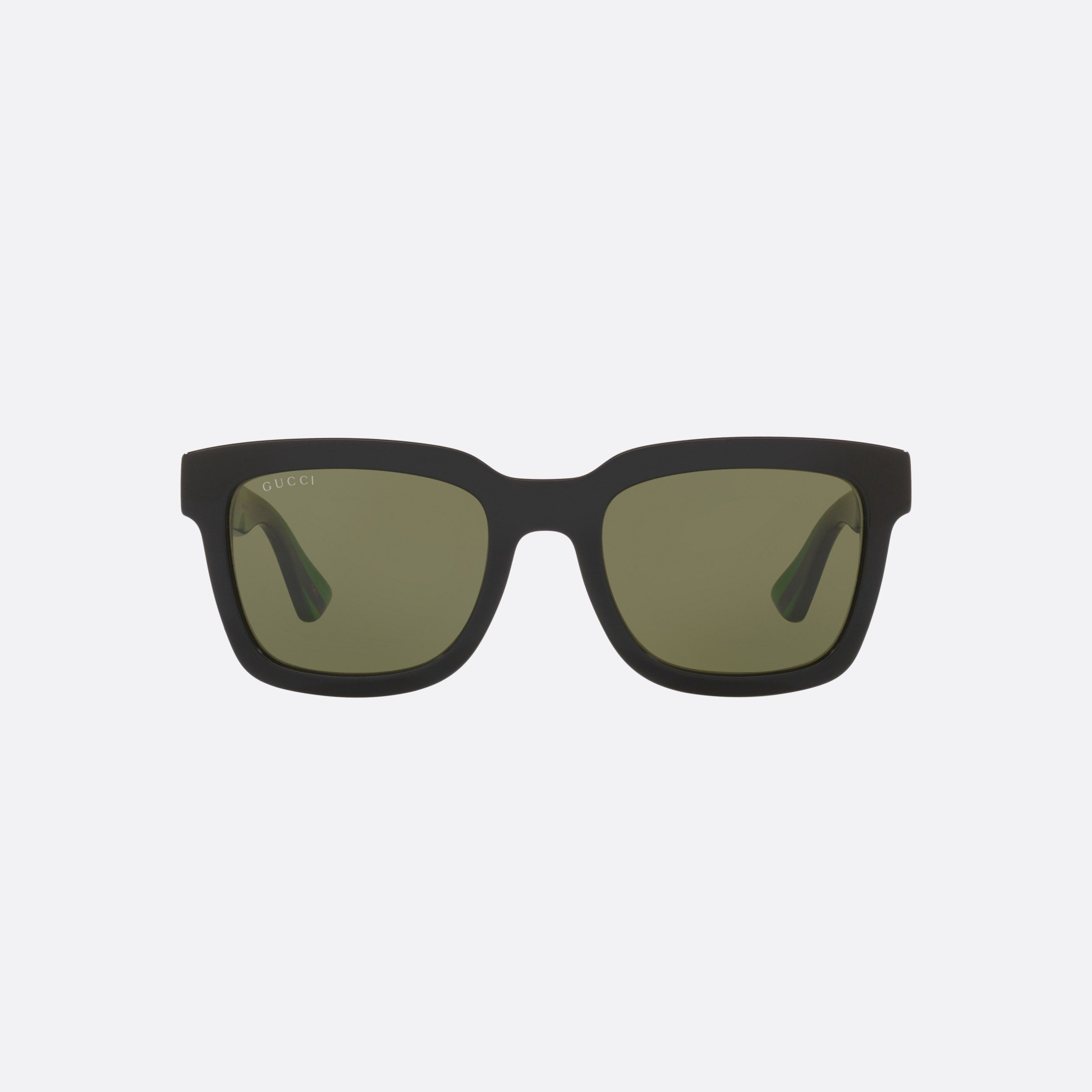 Gucci 52mm Gg0001sn Bgt Black Square Man Sunglasses - Side View