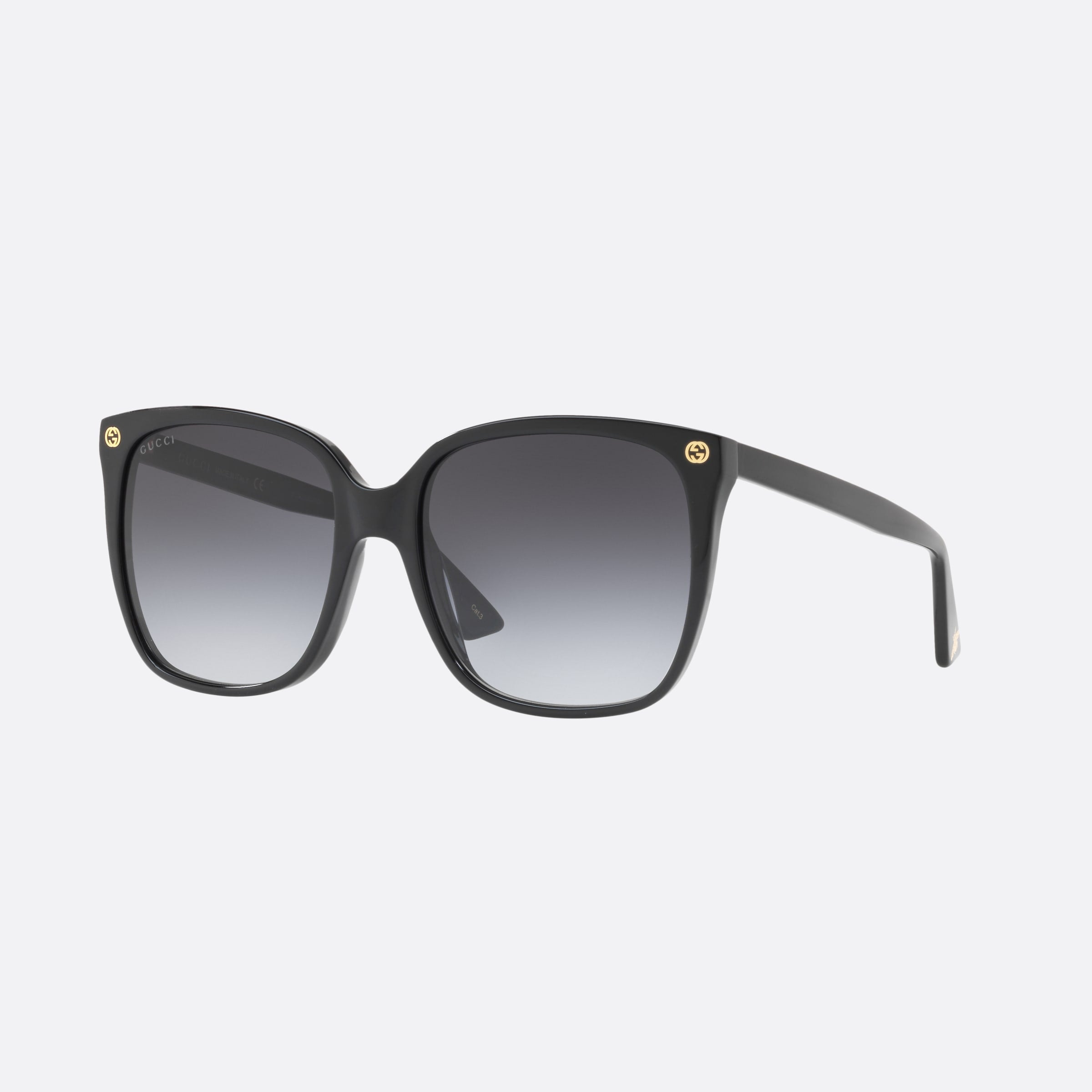 Gucci 57mm Black Cat Eye Woman Sunglasses - Main View
