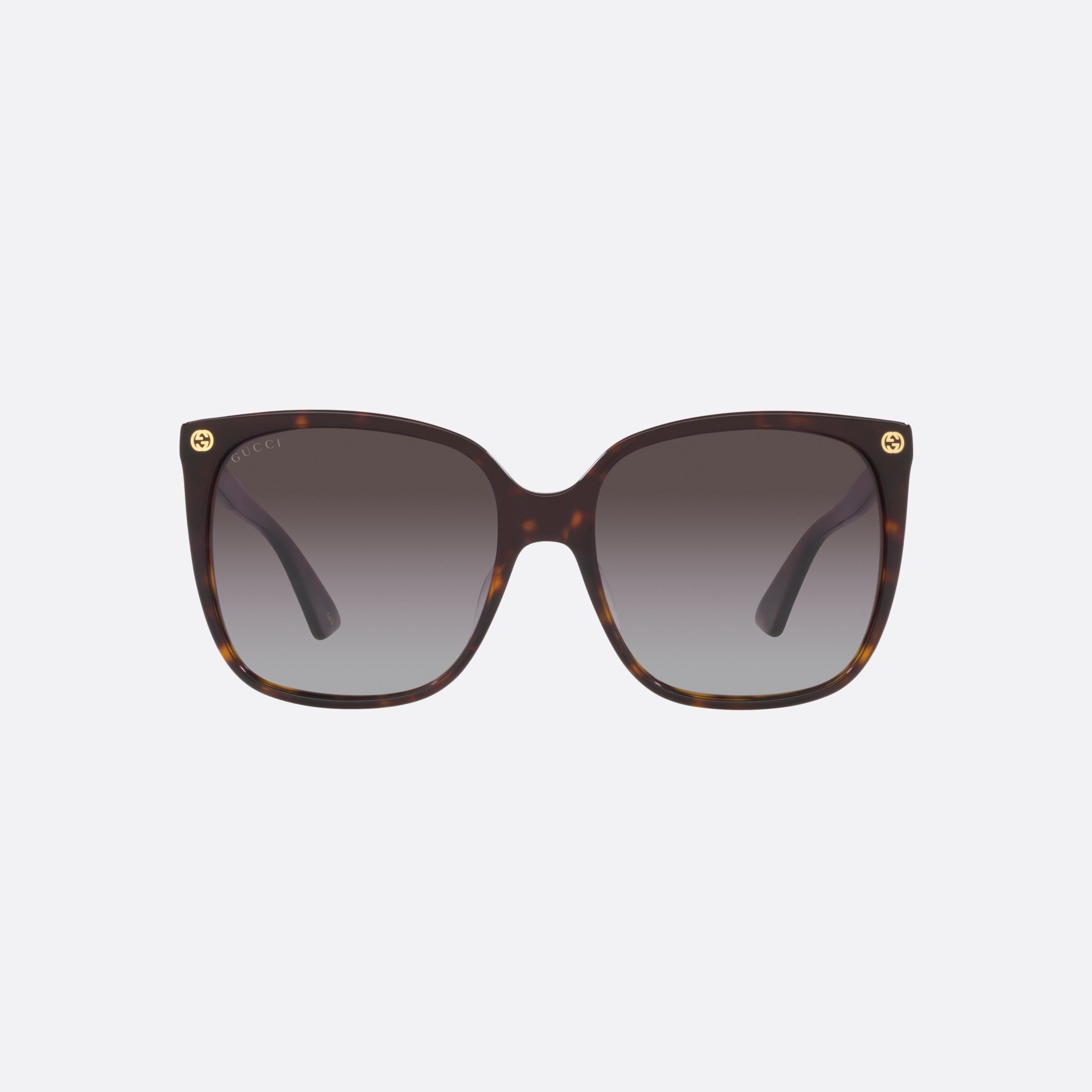 Gucci 57mm Tortoise Cat Eye Woman Sunglasses - Side View