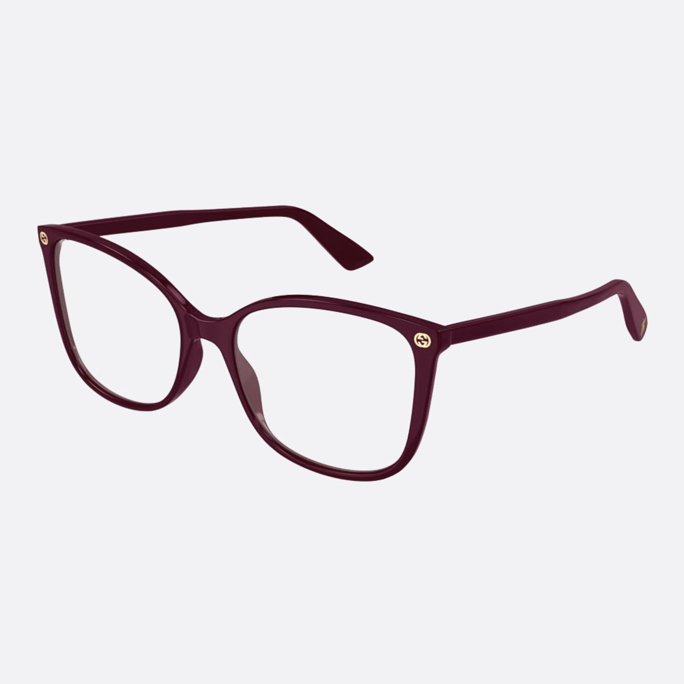 Gucci 53mm Red Butterfly Woman Eyeglasses - Side View