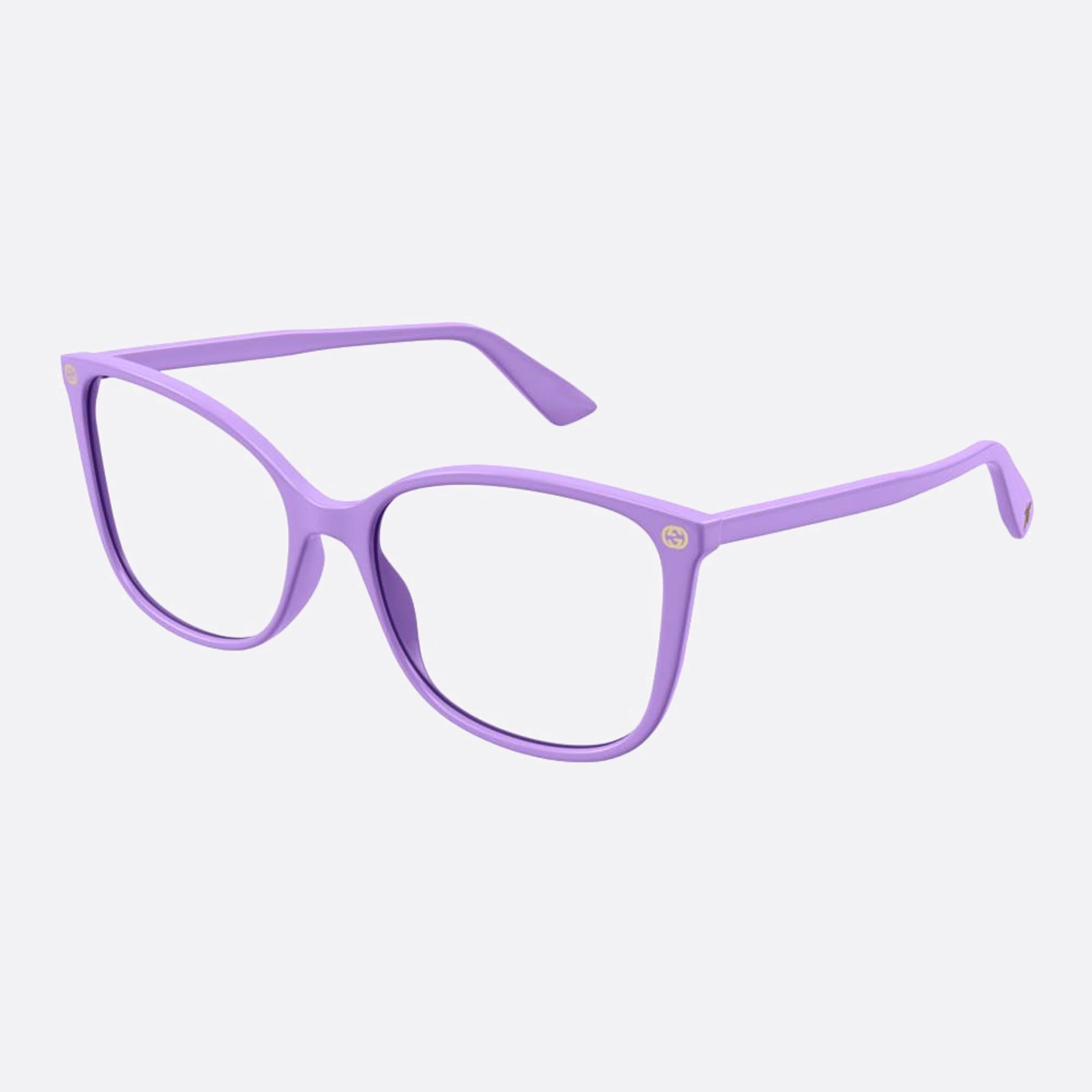Gucci 53mm Violet Butterfly Woman Eyeglasses - Side View