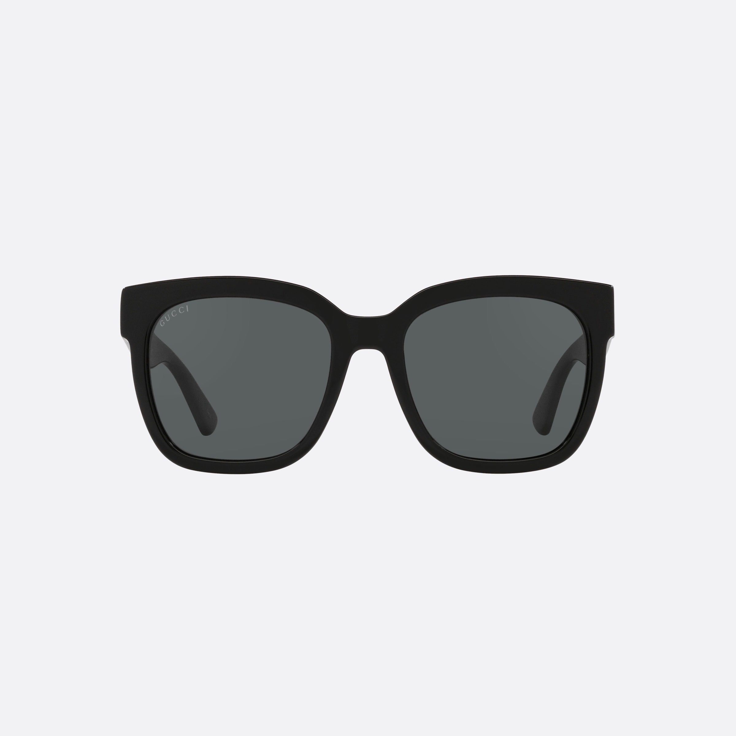 Gucci 54mm Gg0034sn Black Rectangle Woman Sunglasses - Side View
