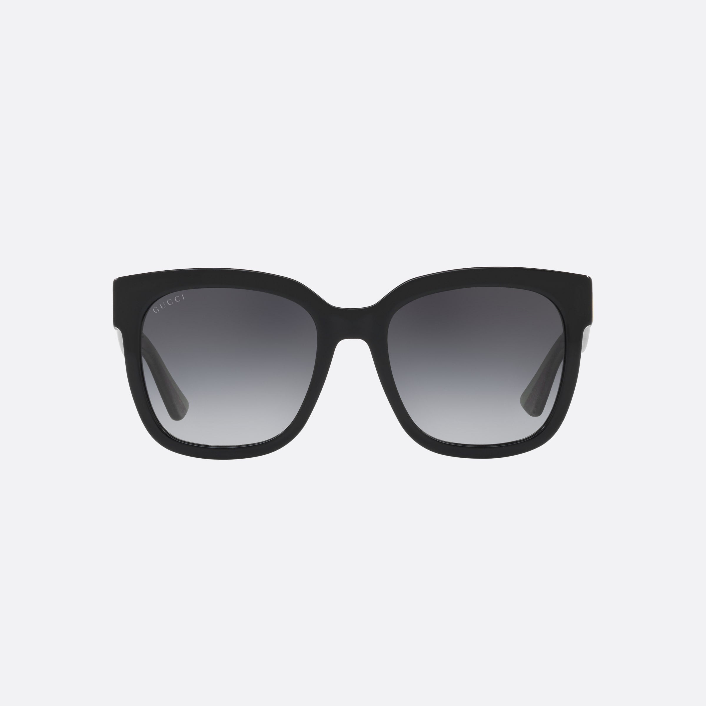 Gucci 54mm Gg0034sn Cvf Black Rectangle Woman Sunglasses - Side View